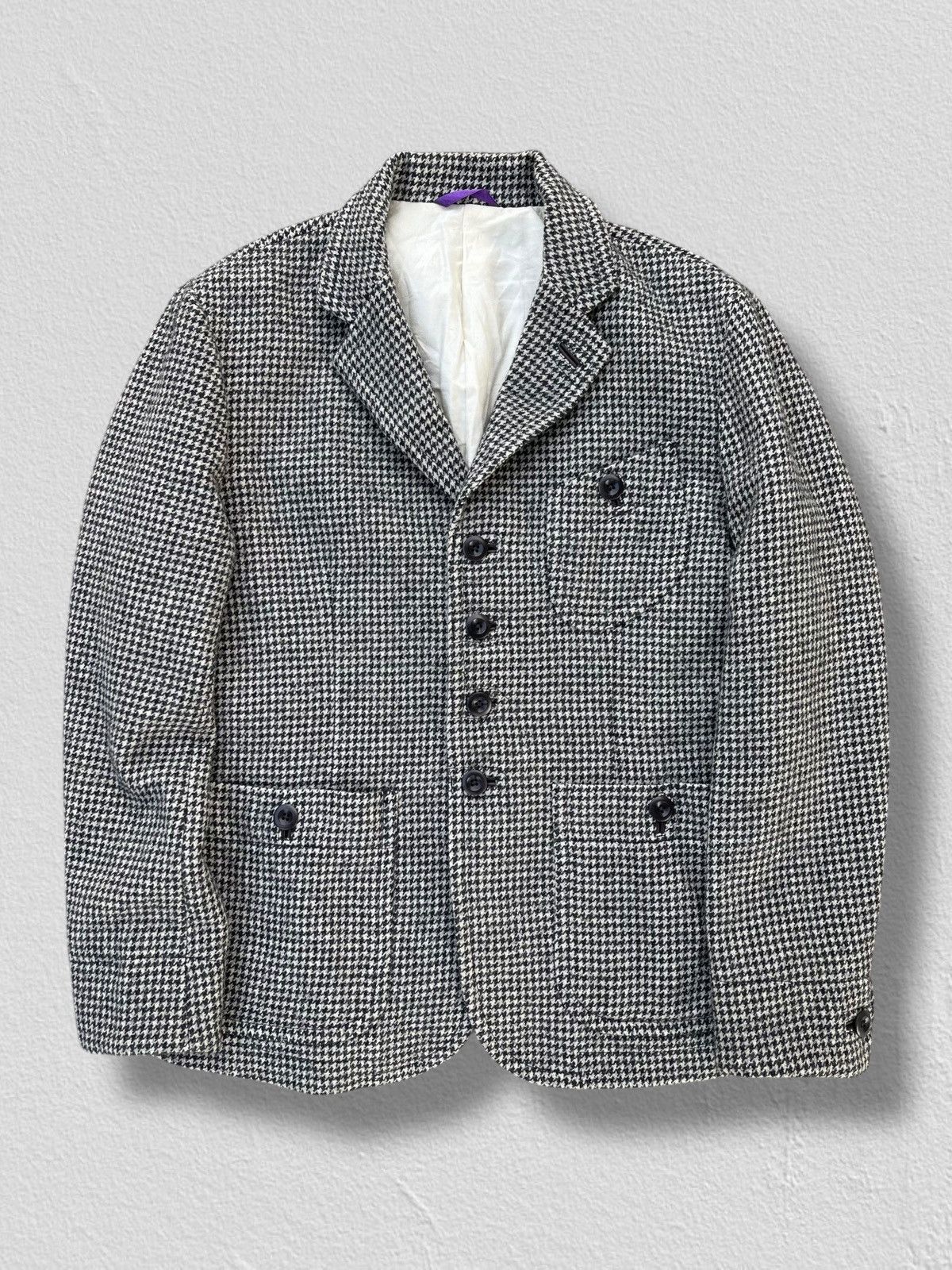Paul Smith × Vintage 🔥Vintage Paul Smith Men's Diagonal Check Button Jacket Size US M / EU 48-50 / 2 - 2 Thumbnail