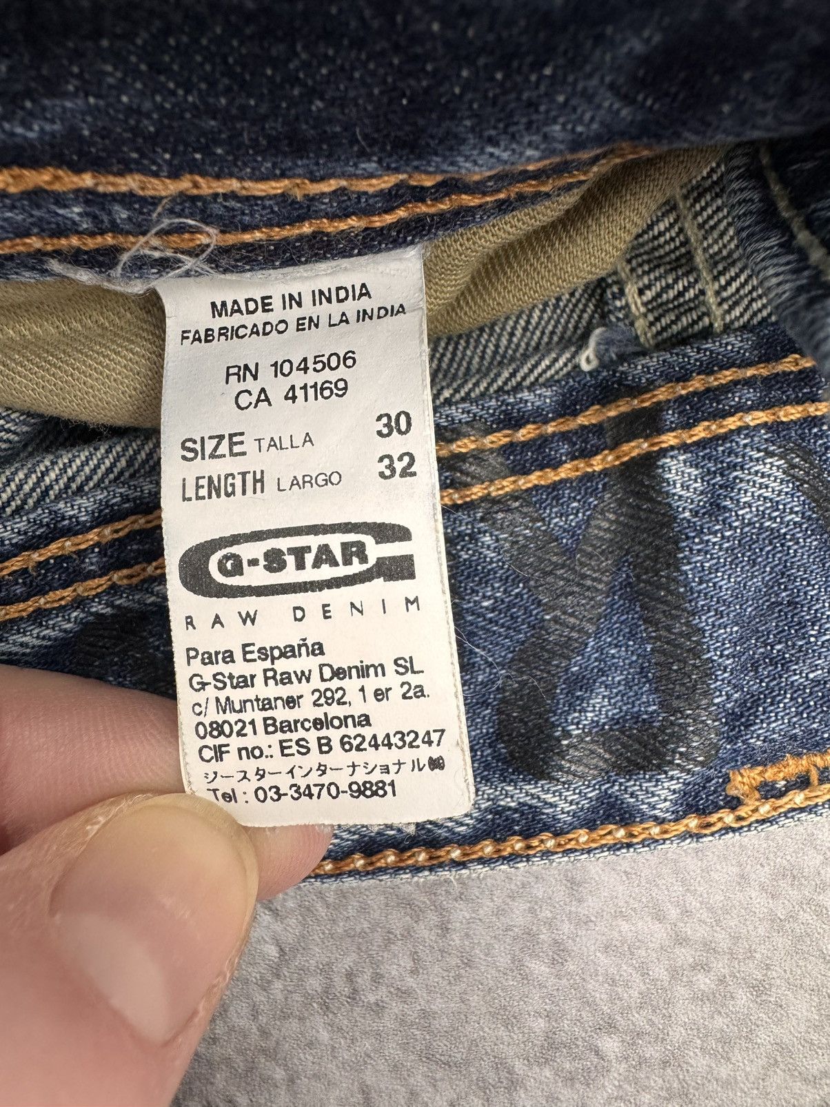 G-Star G-Star Raw Men Cotton Denim Jeans Blue Vintage Size W30 Size US 30 / EU 46 - 9 Thumbnail