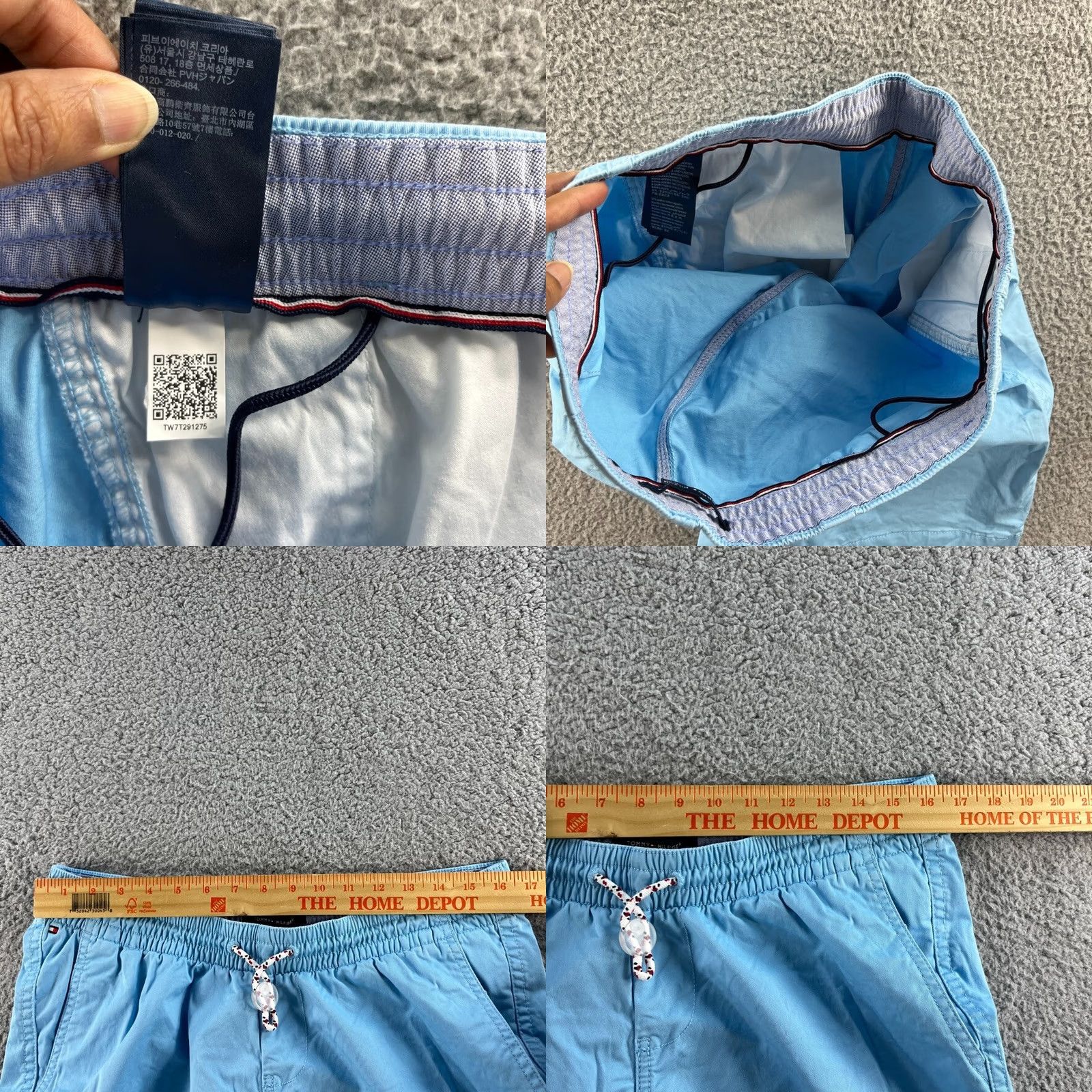 Tommy Hilfiger Tommy Hilfiger Shorts Mens Blue Adaptive Seated Fit Stretch Waist Casual Chino, Drawstring, Relaxed, 33 in Inseam 10.5 in Size US 31 - 8 Thumbnail