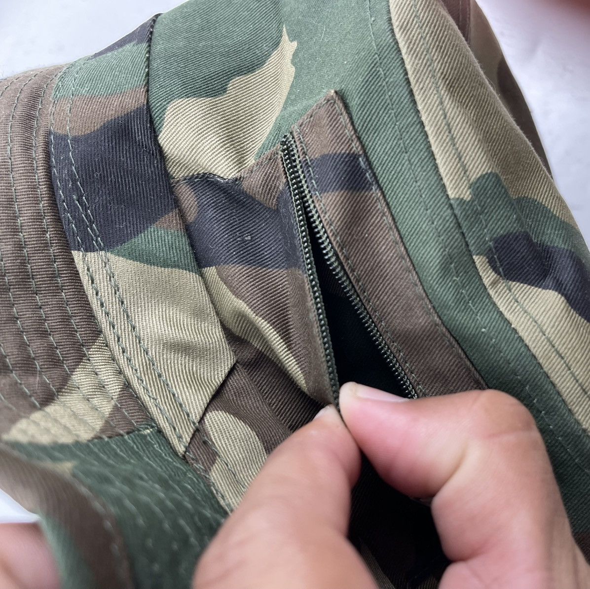 Japanese Brand × Vintage vintage camo bucket hat tc40 Size ONE SIZE - 8 Thumbnail
