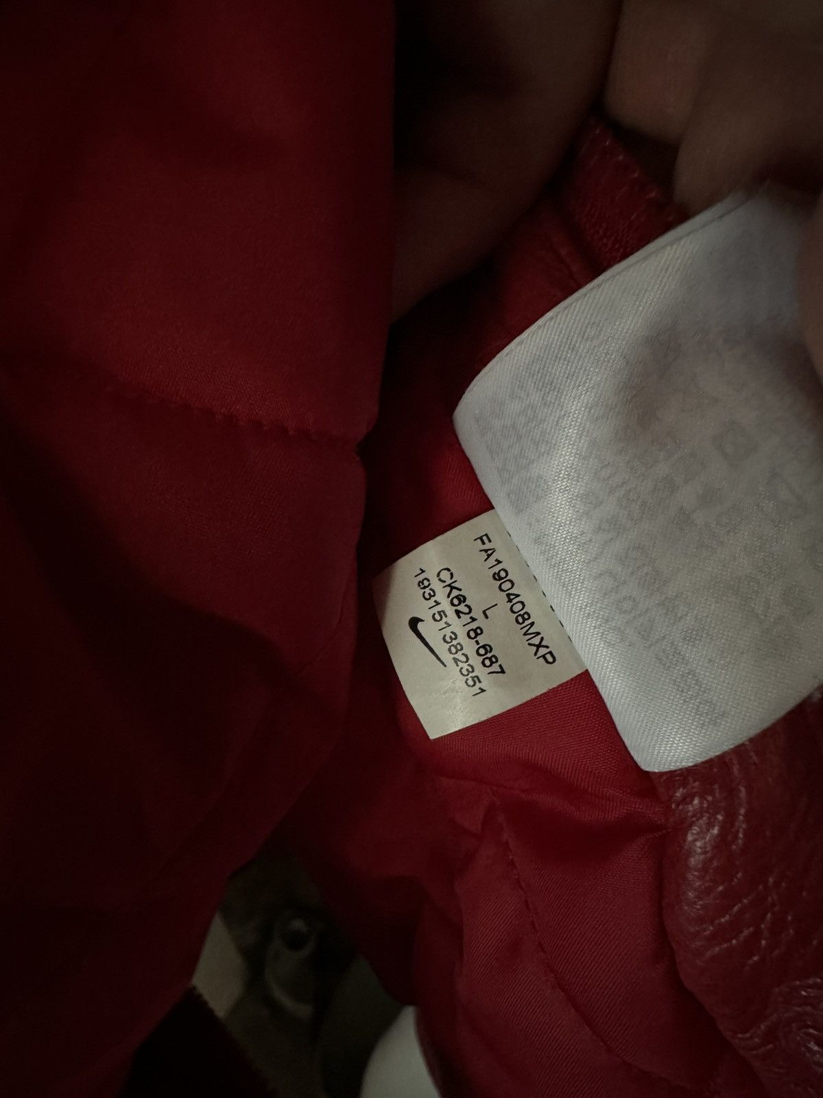Nike × Supreme Supreme x Nike Leather Anorak Jacket Red L Size US L / EU 52-54 / 3 - 5 Thumbnail