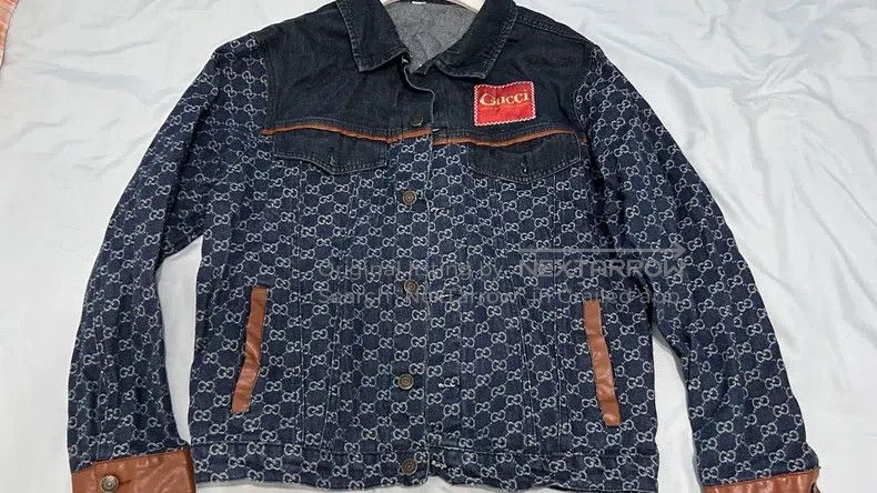 Gucci Gucci Full-printed old-fashioned denim jacket Size US M / EU 48-50 / 2 - 3 Thumbnail