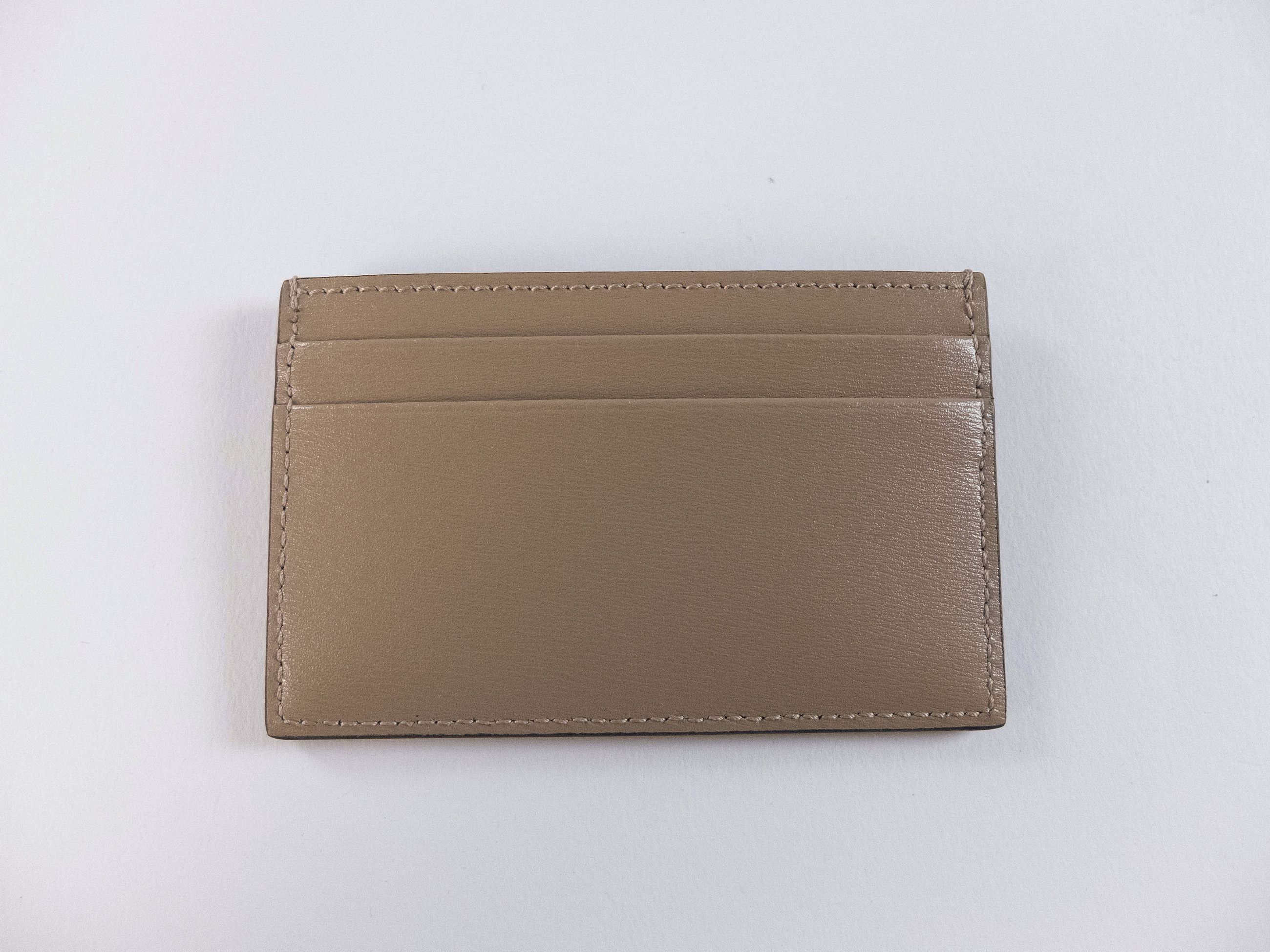Alexander McQueen ALEXANDER MCQUEEN beige graffiti logo leather card holder q Size ONE SIZE - 3 Thumbnail