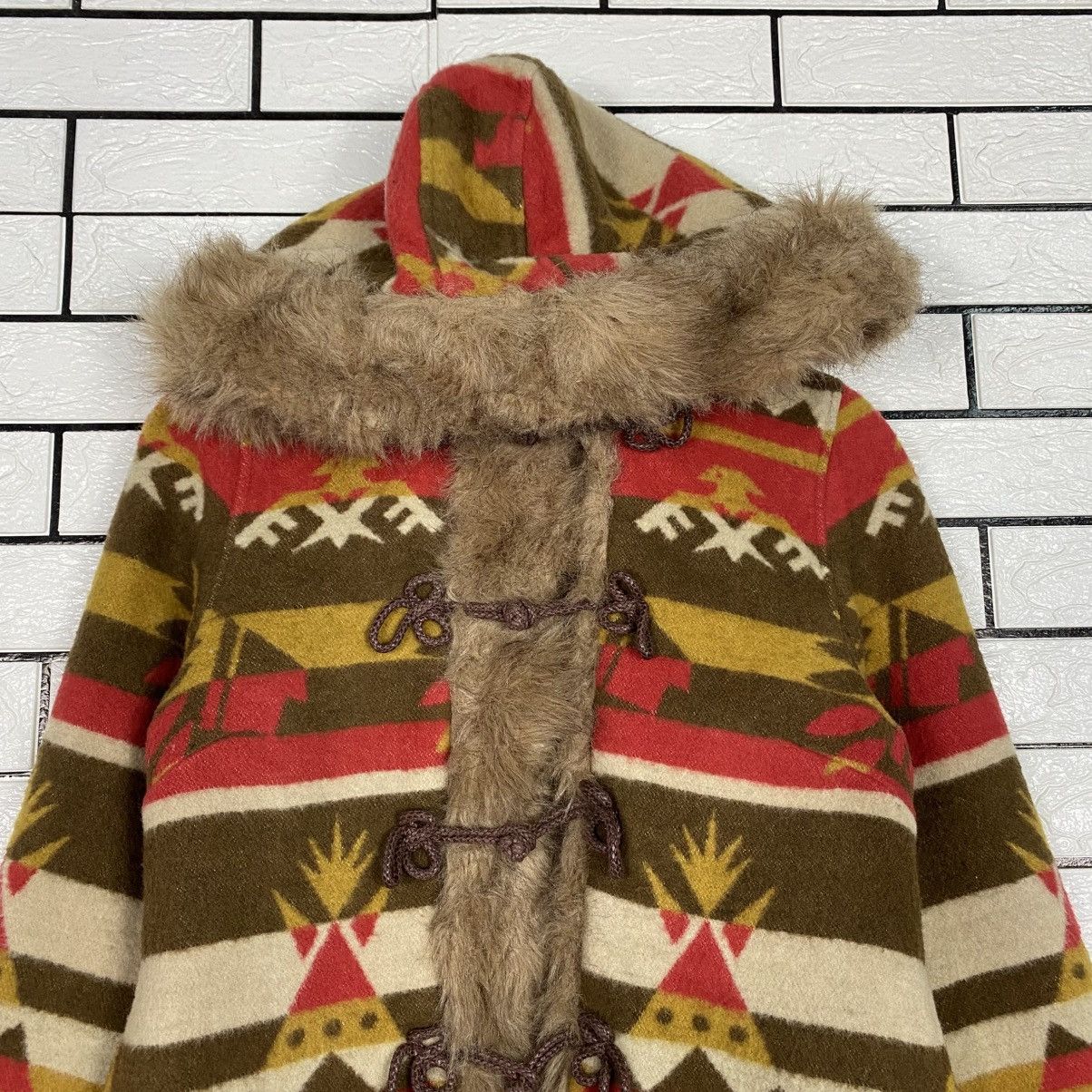 Hysteric Glamour Ozone Community Faux Fur Jacket Striped Design Size US M / EU 48-50 / 2 - 4 Thumbnail
