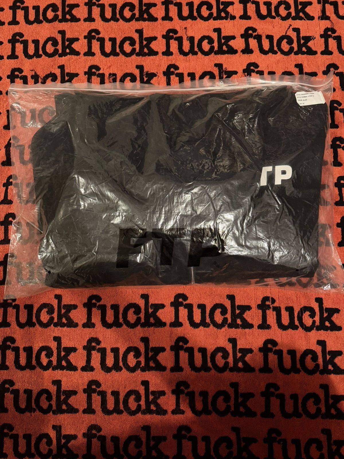 Fuck The Population Black FTP Full Zip Up Hoodie Reversible Logo Size US XL / EU 56 / 4 - 6 Thumbnail