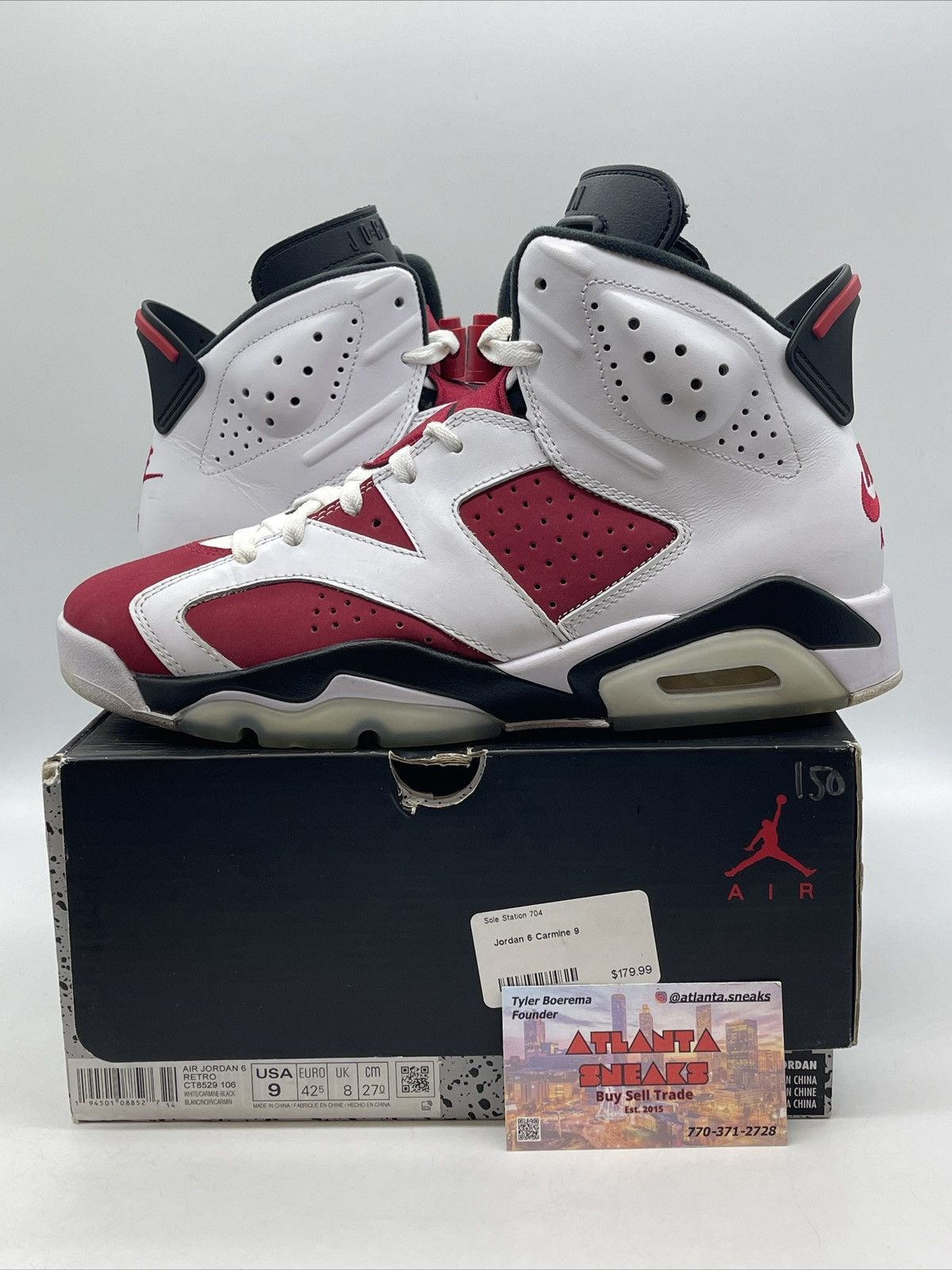 Jordan Brand Air Jordan 6 carmine Size US 9 / EU 42 - 1 Thumbnail