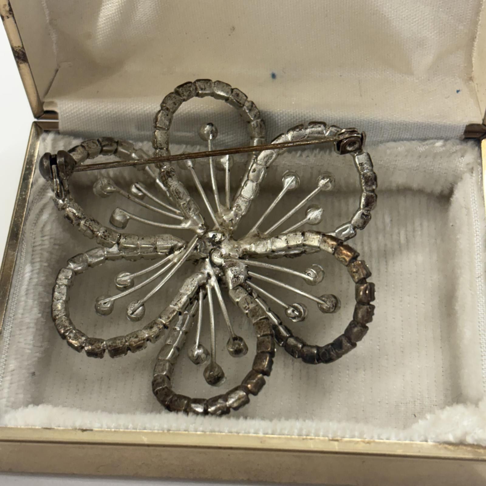 Other Vtg 60s Aurora Borealis rhinestone flower brooch Size ONE SIZE - 3 Thumbnail