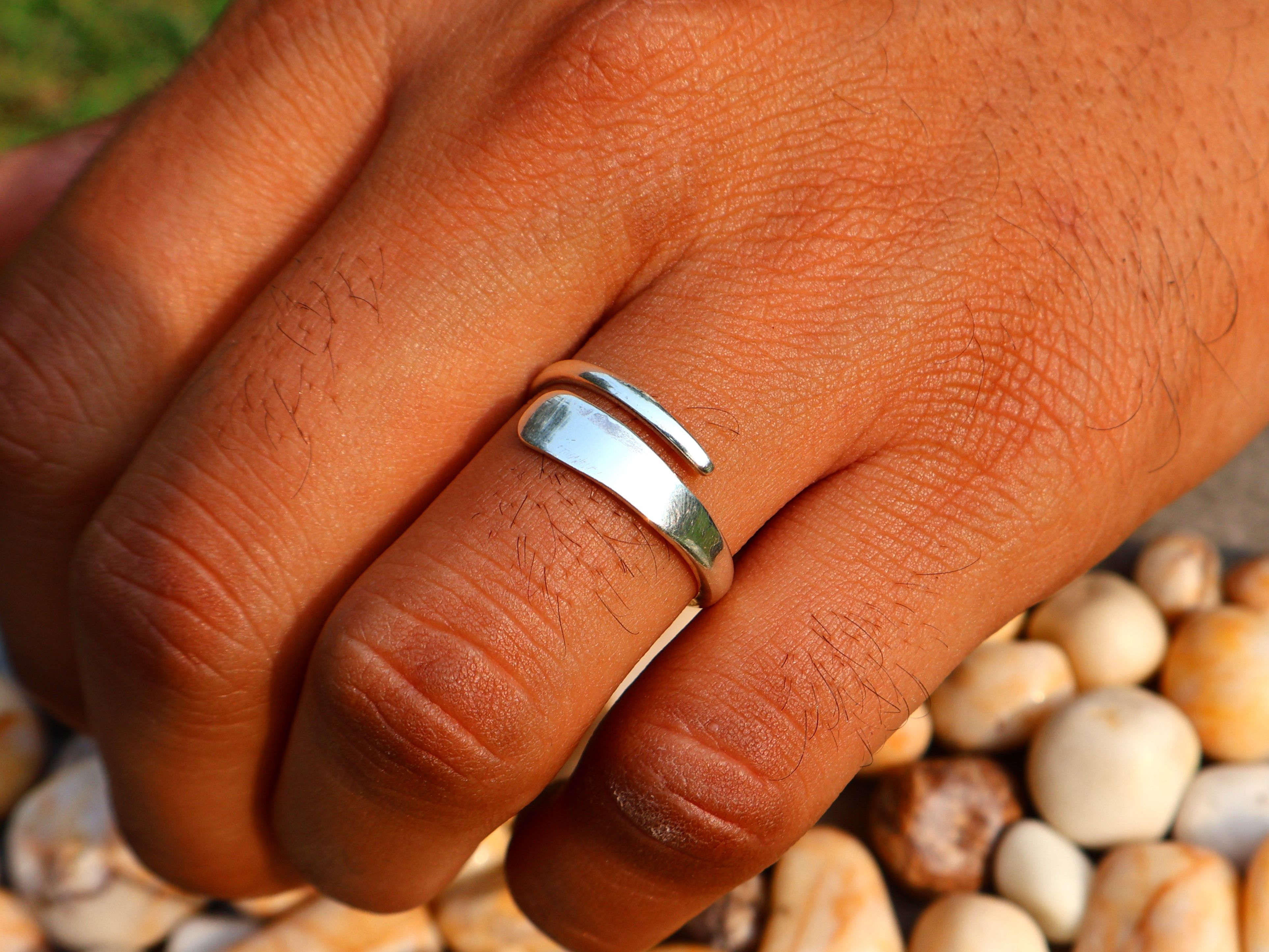 Handmade Spiral Ring, 925 Sterling Silver Ring, Handmade Women Ring, Size ONE SIZE - 9 Thumbnail