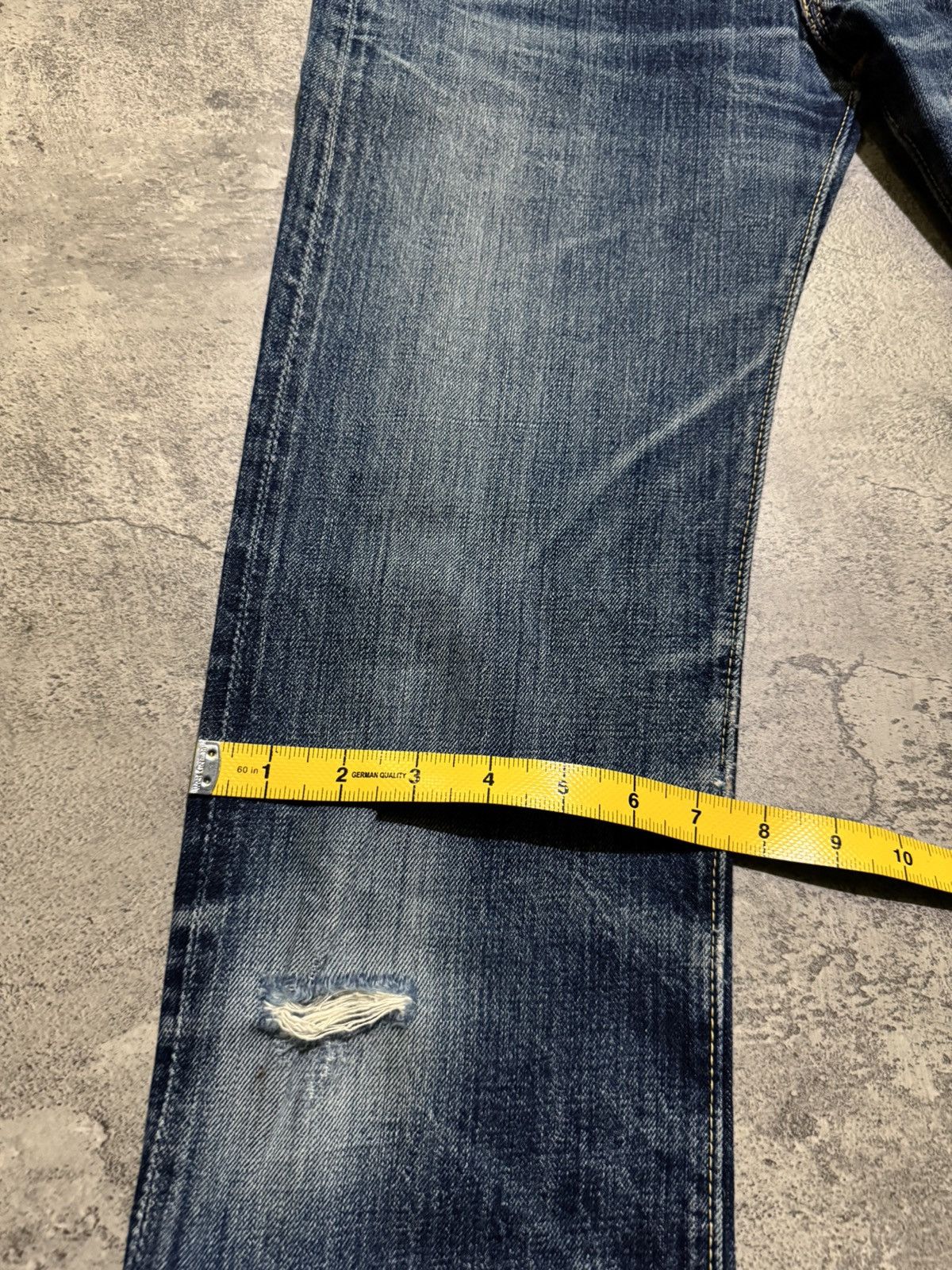 The Real McCoy's Joe McCoy Lot.906 Denim Selvedge distressed jeans Size US 28 / EU 44 - 16 Thumbnail