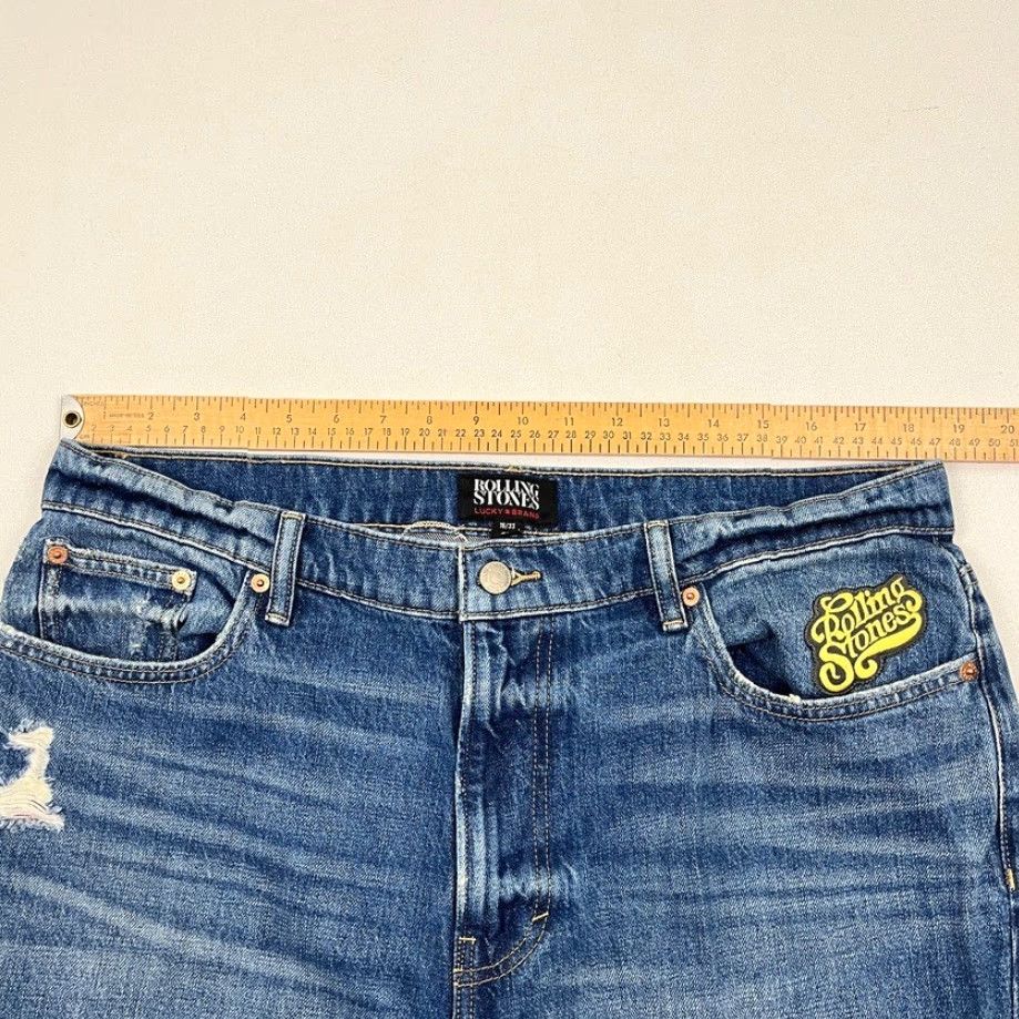 Lucky Brand Lucky Brand Rolling Stones Jeans 16 Regular Flared Denim Blue 5-Pocket Vintage? No Womens Shoes Wait— Jeans Size 38" / US 16 / IT 52 - 6 Thumbnail