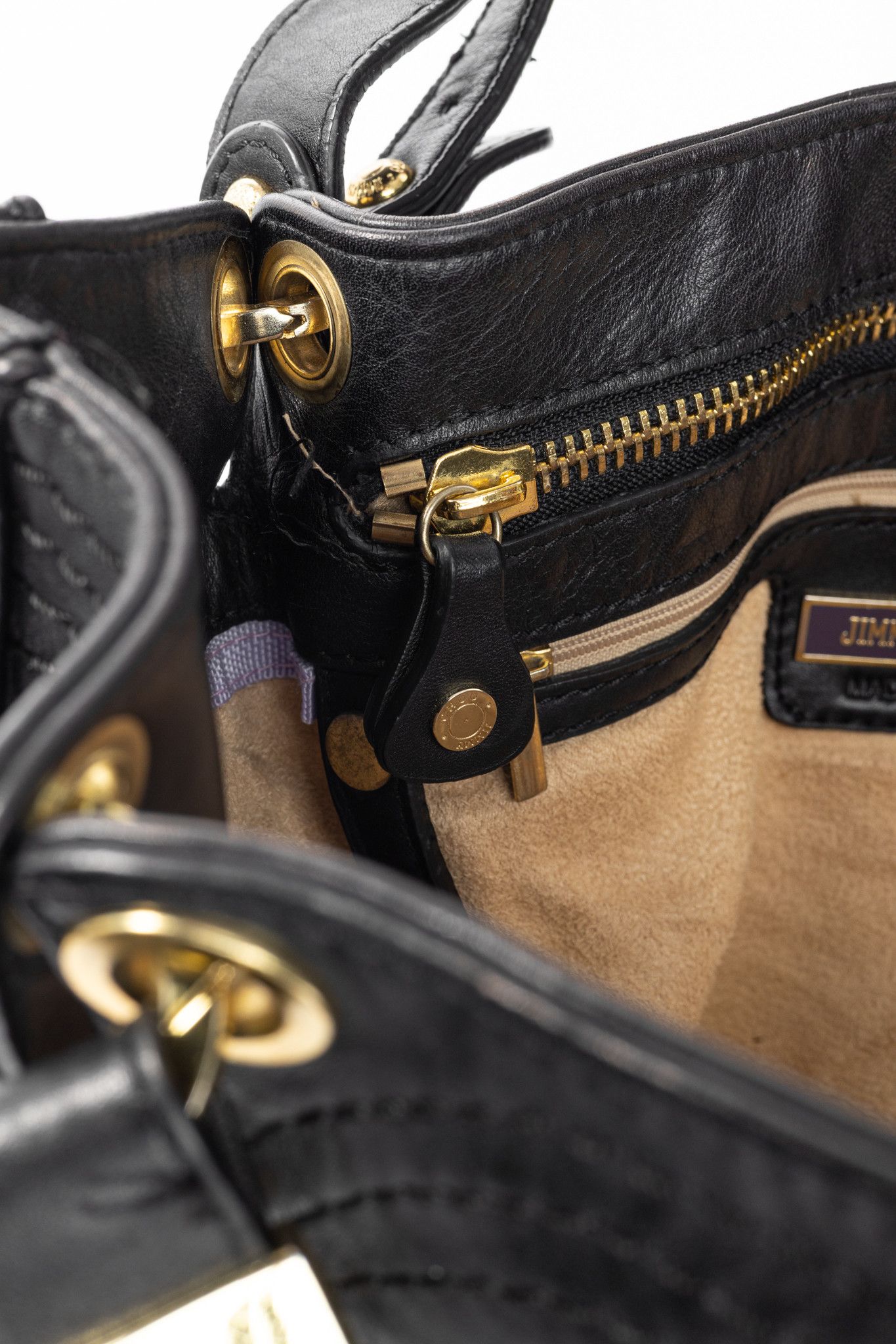 Jimmy Choo Jimmy Choo Alex Black Leather Hobo Size ONE SIZE - 15 Thumbnail