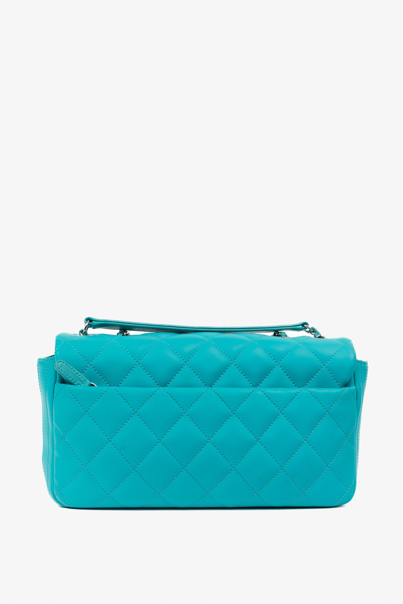 Chanel Chanel Teal Paris-Seoul Medium Lambskin Coco Rain Flap Bag Size ONE SIZE - 4 Thumbnail
