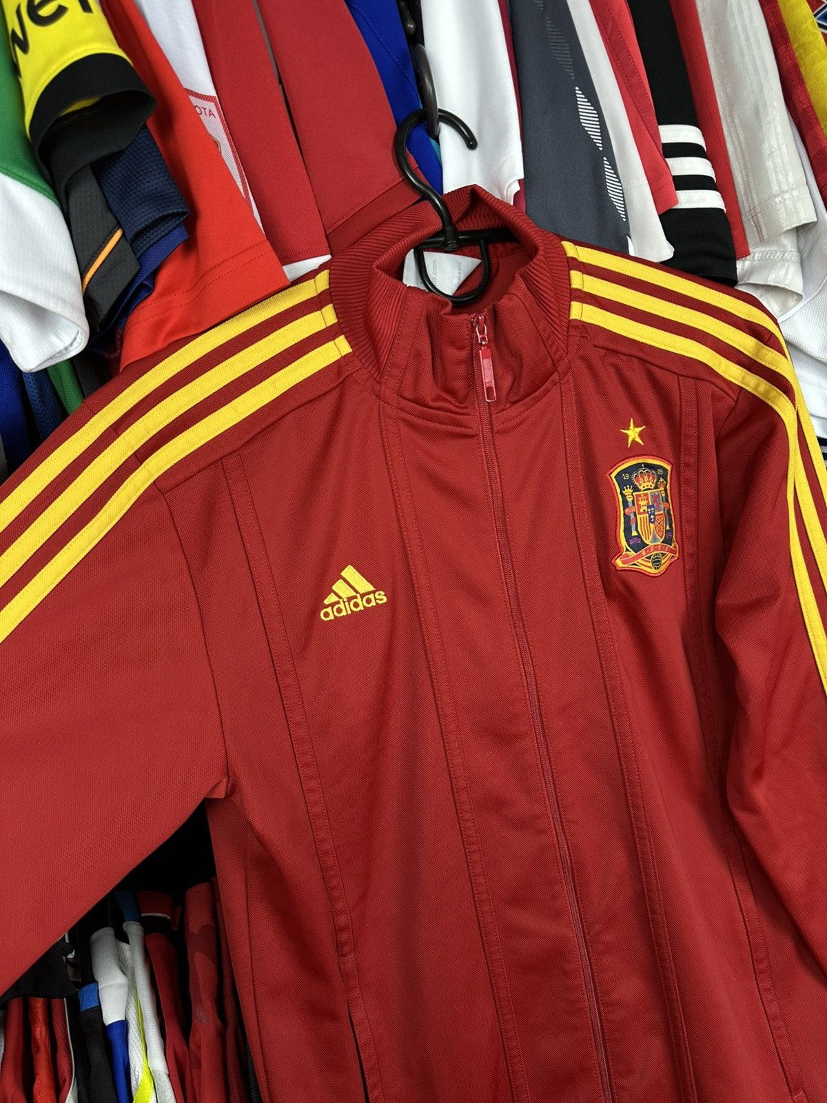 Adidas ADIDAS SPAIN 2012 2013 FOOTBALL SOCCER TRACK TOP JACKET Size US S / EU 44-46 / 1 - 2 Thumbnail