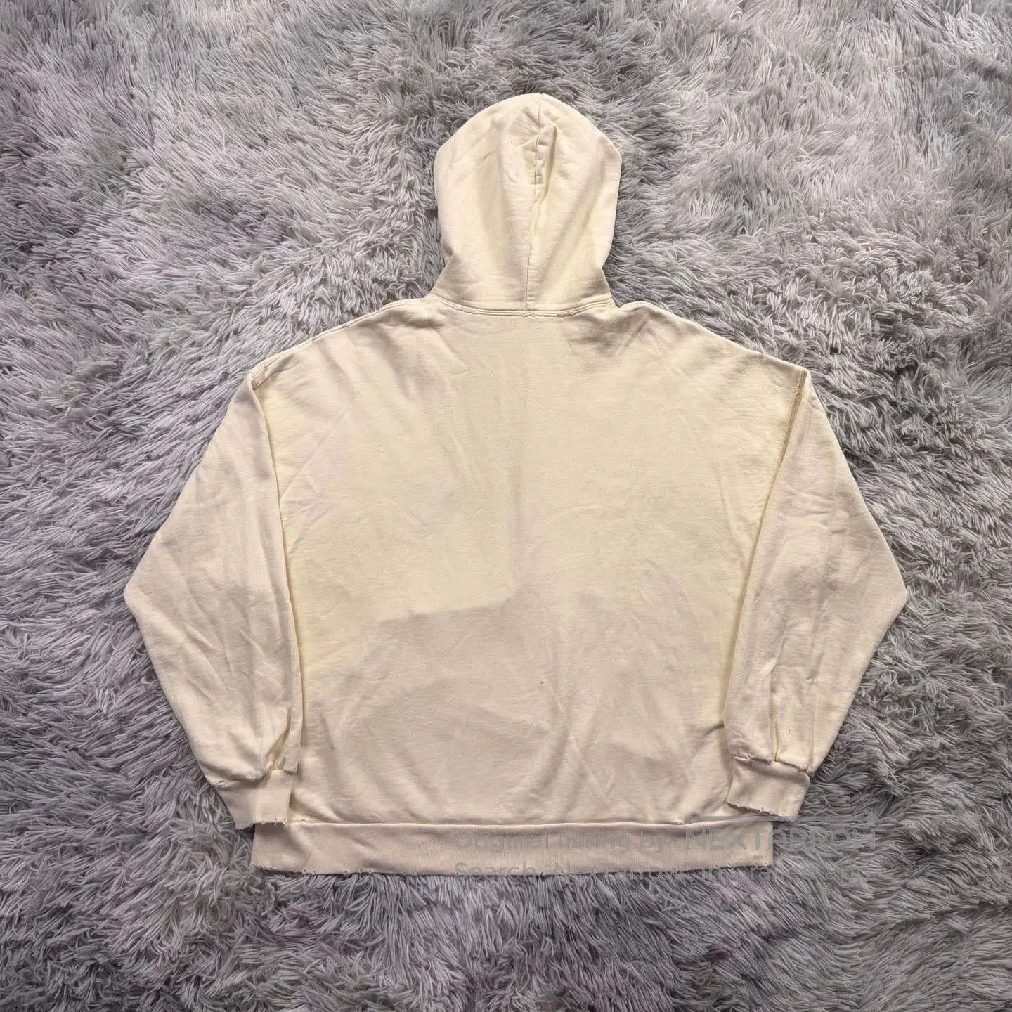 balenciaga scissors hoodie in beige color.