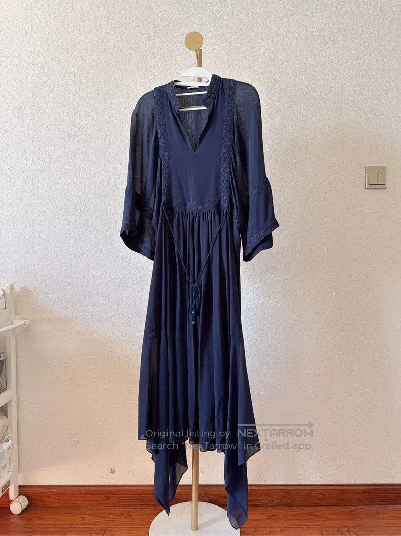 Hermes Hermes Silk Dress Size 38. Size US 38 / EU 54 - 2 Thumbnail