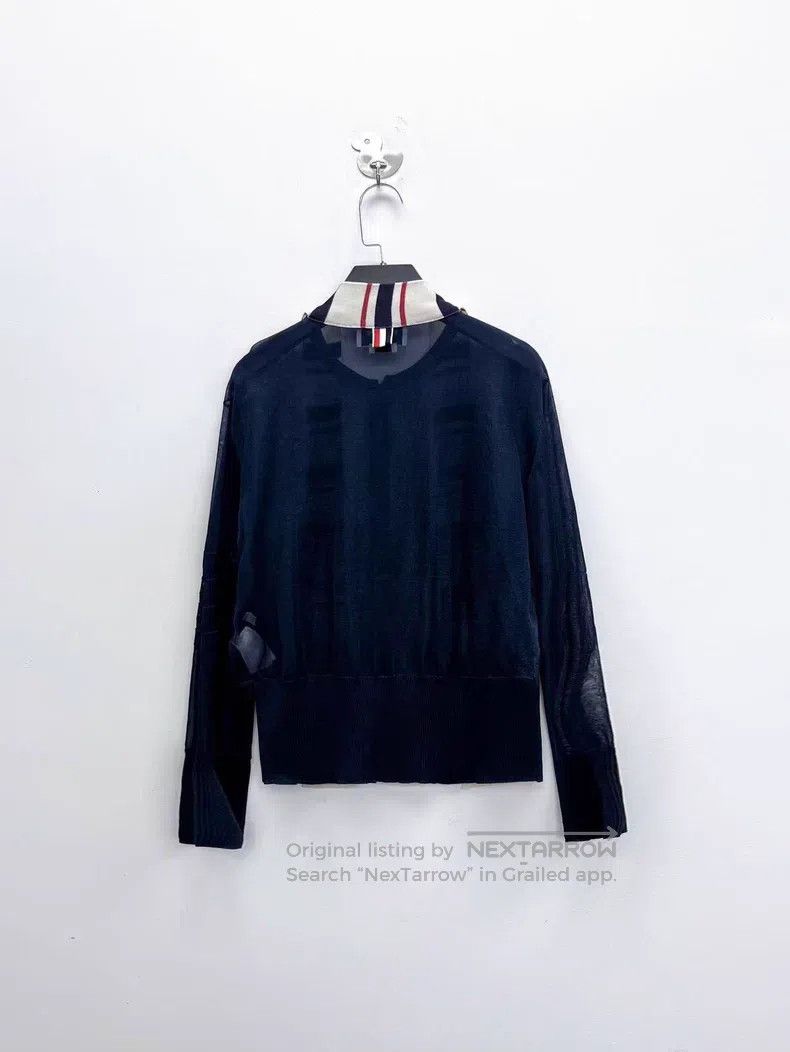 Thom Browne Thom Browne Dark blue cardigan jacket Size US S / EU 44-46 / 1 - 2 Thumbnail