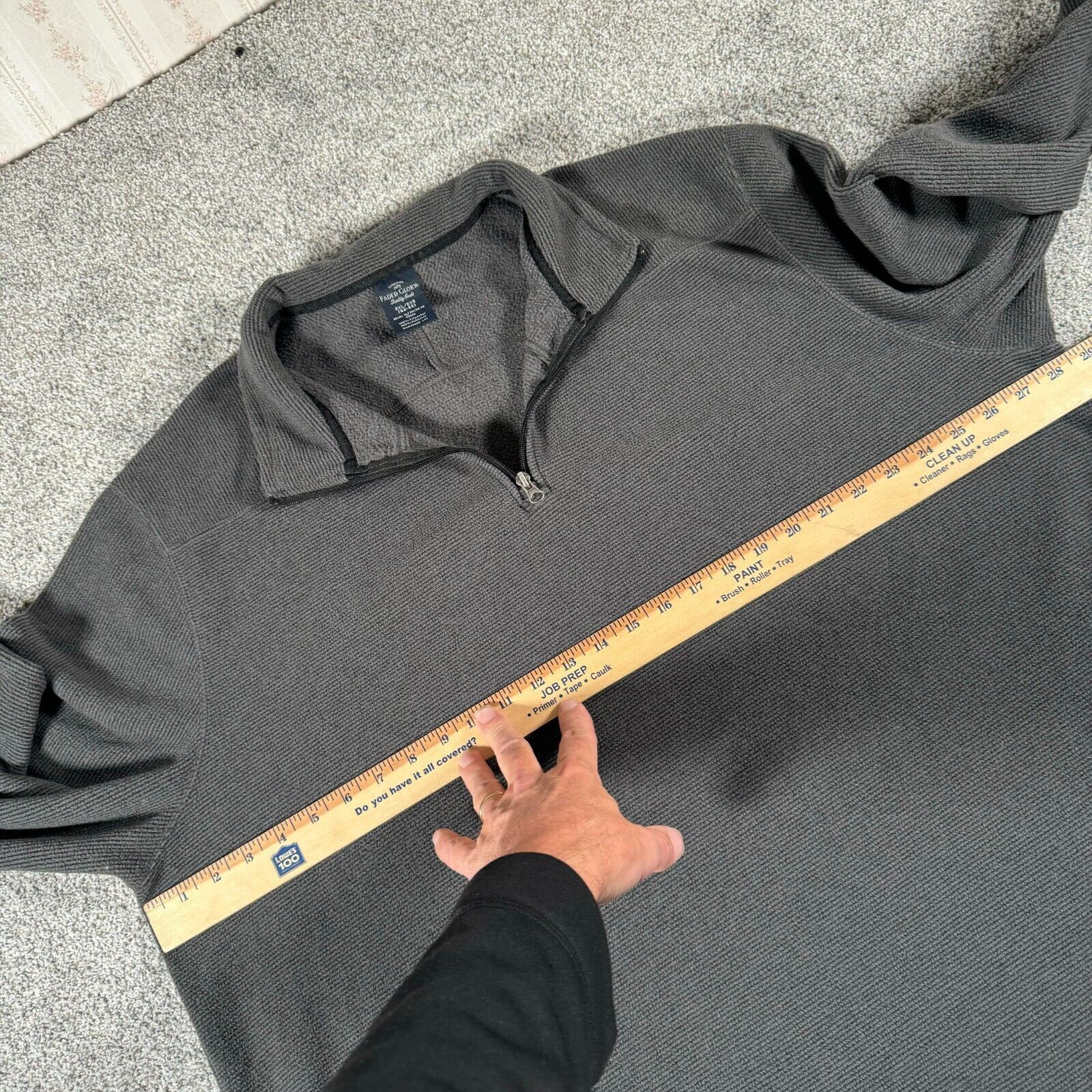 Faded Glory Faded Glory 1/4 Zip Sweater Mens 2XL Warm Soft Fleece Y2K Size US XXL / EU 58 / 5 - 8 Thumbnail