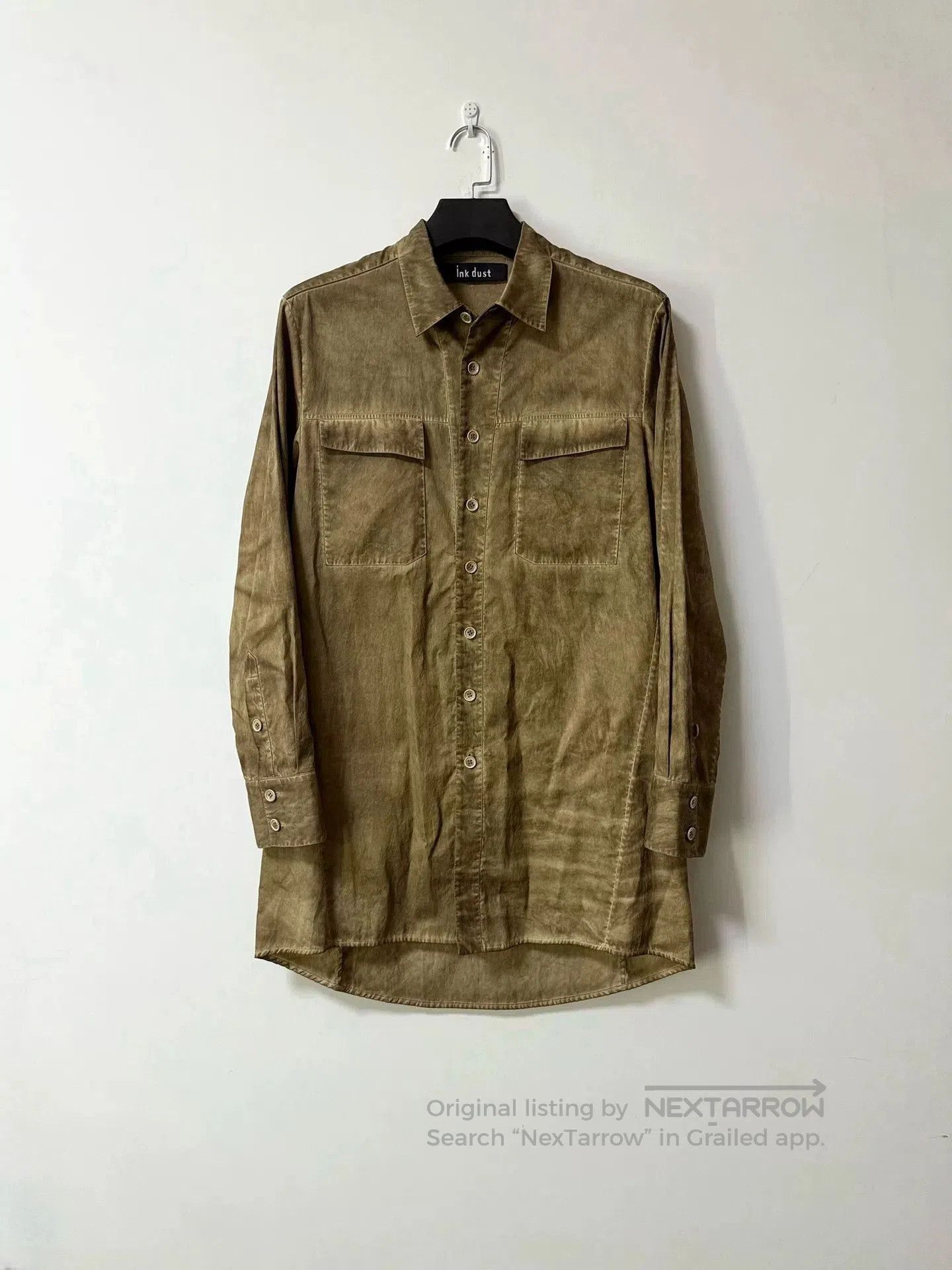 Japanese Brand Dark Pioneer Cold-Dye Long Shirt. Size US L / EU 52-54 / 3 - 1 Thumbnail
