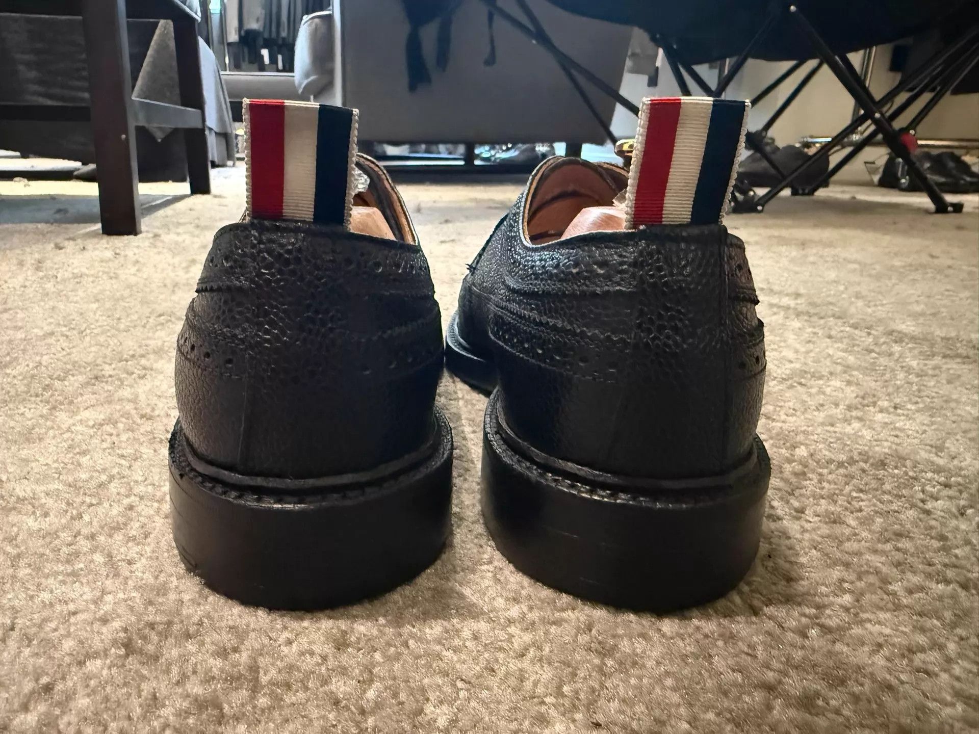 Thom Browne Thom Browne Black Carved Wooden Sole Oxford US9.5 Size US 9.5 / EU 42-43 - 3 Thumbnail