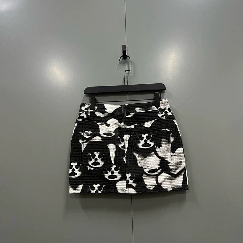 Givenchy Givenchy Collaboration Graffiti Anime Denim Skirt 2506-Nex Size S / US 4 / IT 40 - 2 Thumbnail