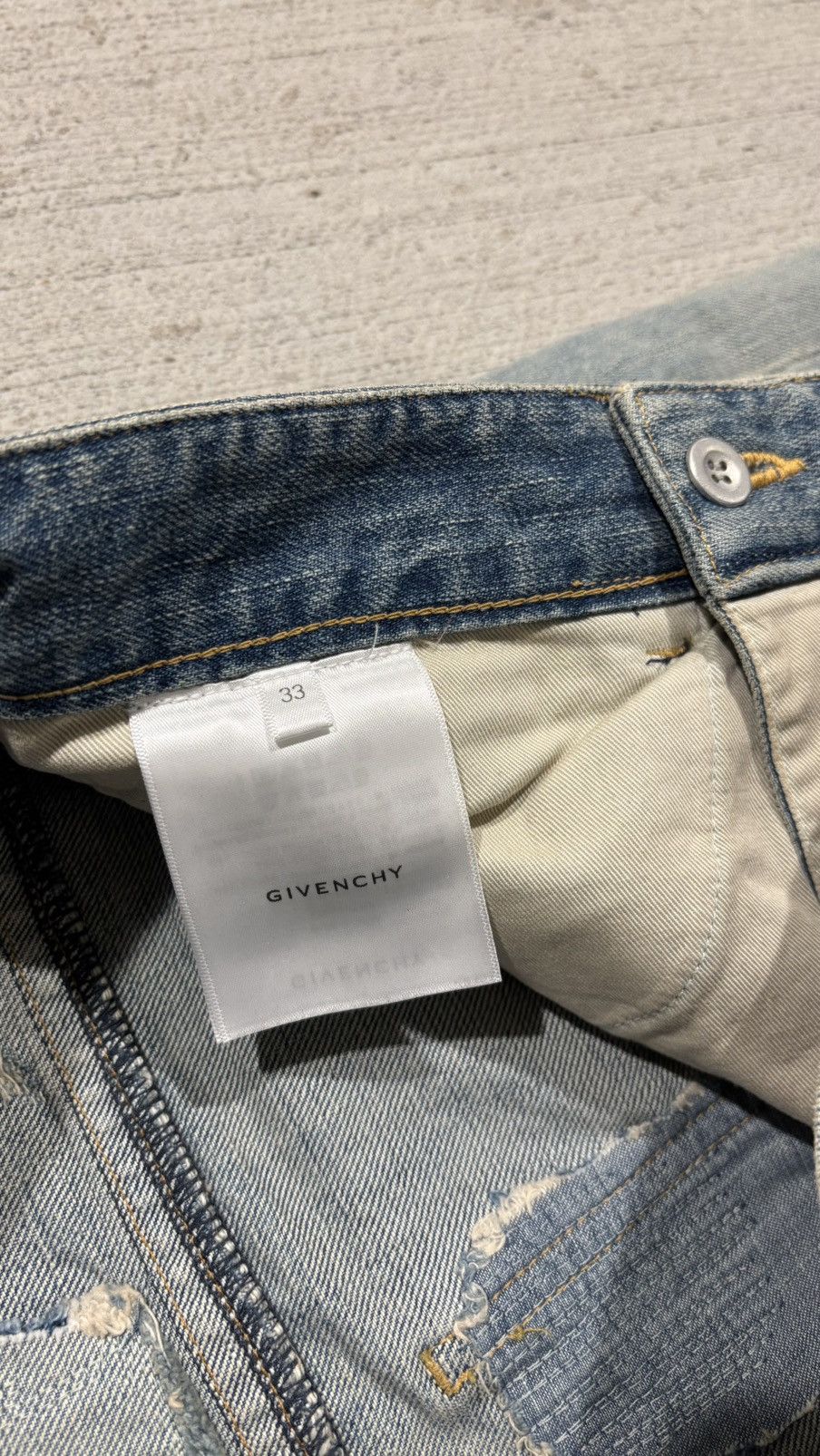 Givenchy Givenchy Moleskin Boro Denim Size US 33 - 19 Thumbnail
