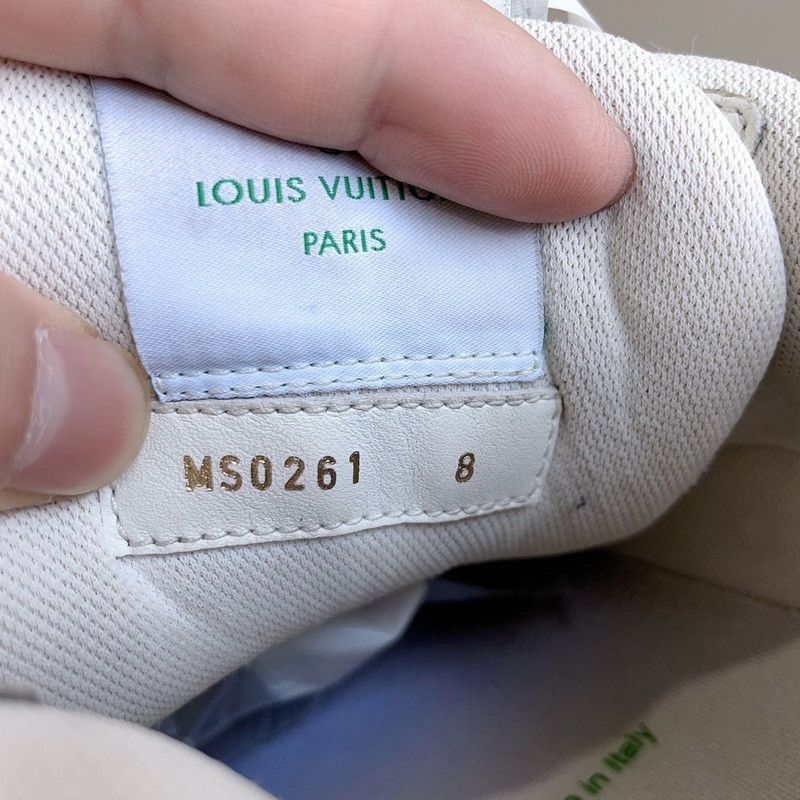 Louis Vuitton Louis Vuitton Classic Trainer White and Green Sneakers 0079 Size US 9.5 / IT 39.5 - 8 Thumbnail