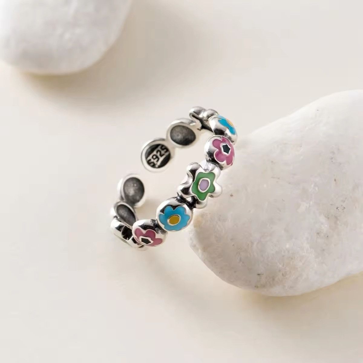 Jewelry × Vintage Flolwer Adjustable Ring Size ONE SIZE - 2 Thumbnail
