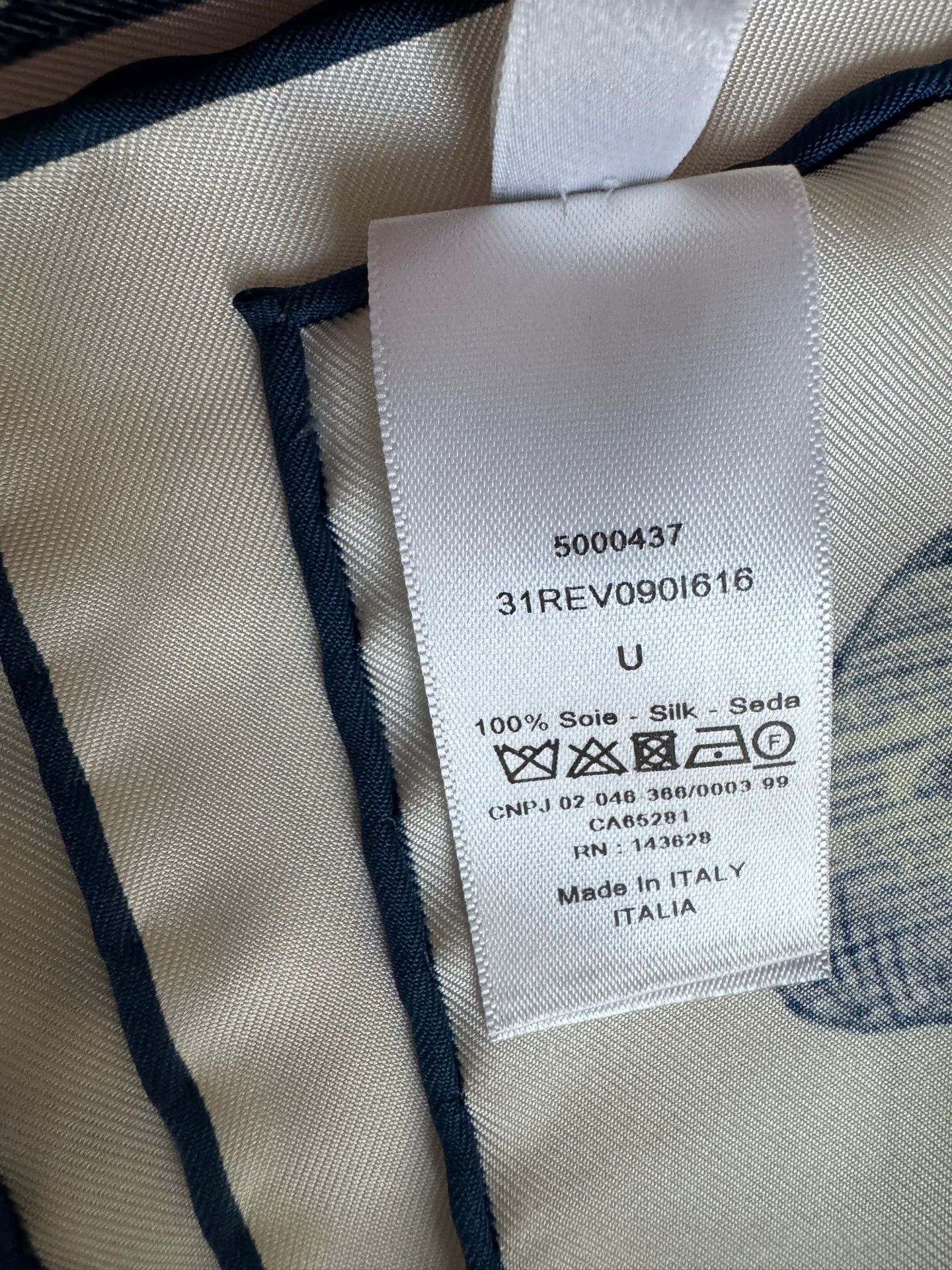 Dior DIOR 90cm Blue Compass Silk Square Infinite Dream Size ONE SIZE - 5 Thumbnail