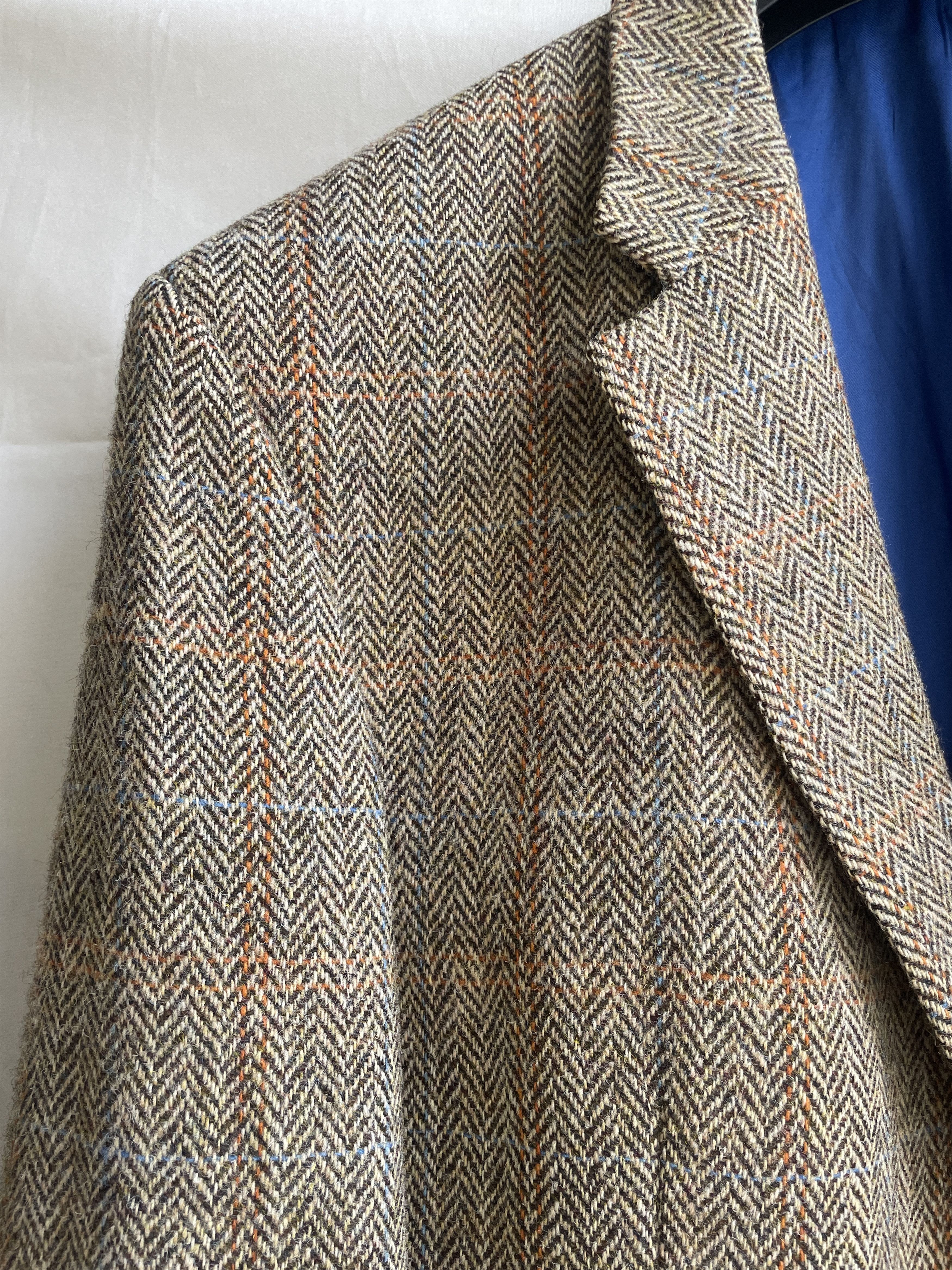 Other Share Wellington Bilmore Herringbone Harris Tweed Sport Coat Size 50R - 5 Thumbnail