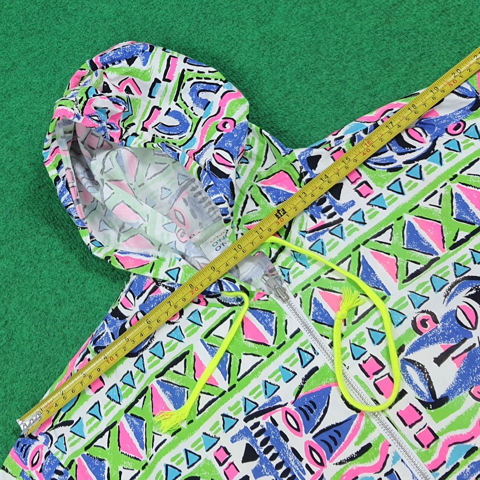 O'Neill Vintage 80s O'Neill Retro Surf Neon Geometric Jacket C282N1 Size US M / EU 48-50 / 2 - 9 Thumbnail