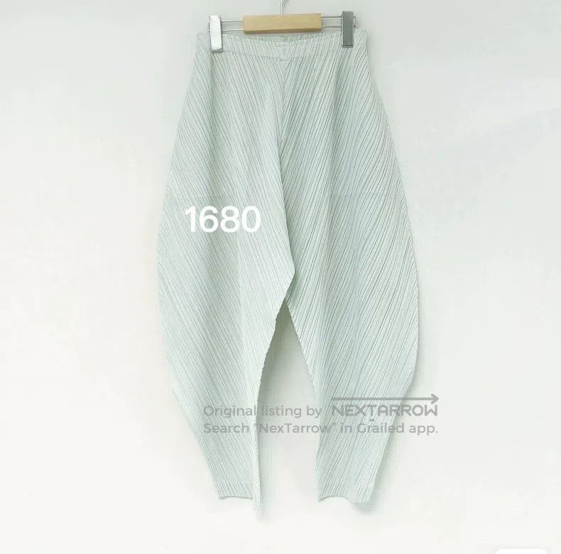 Issey Miyake Issey Miyake Blue Pants Size 26" / US 2 / IT 38 - 2 Thumbnail