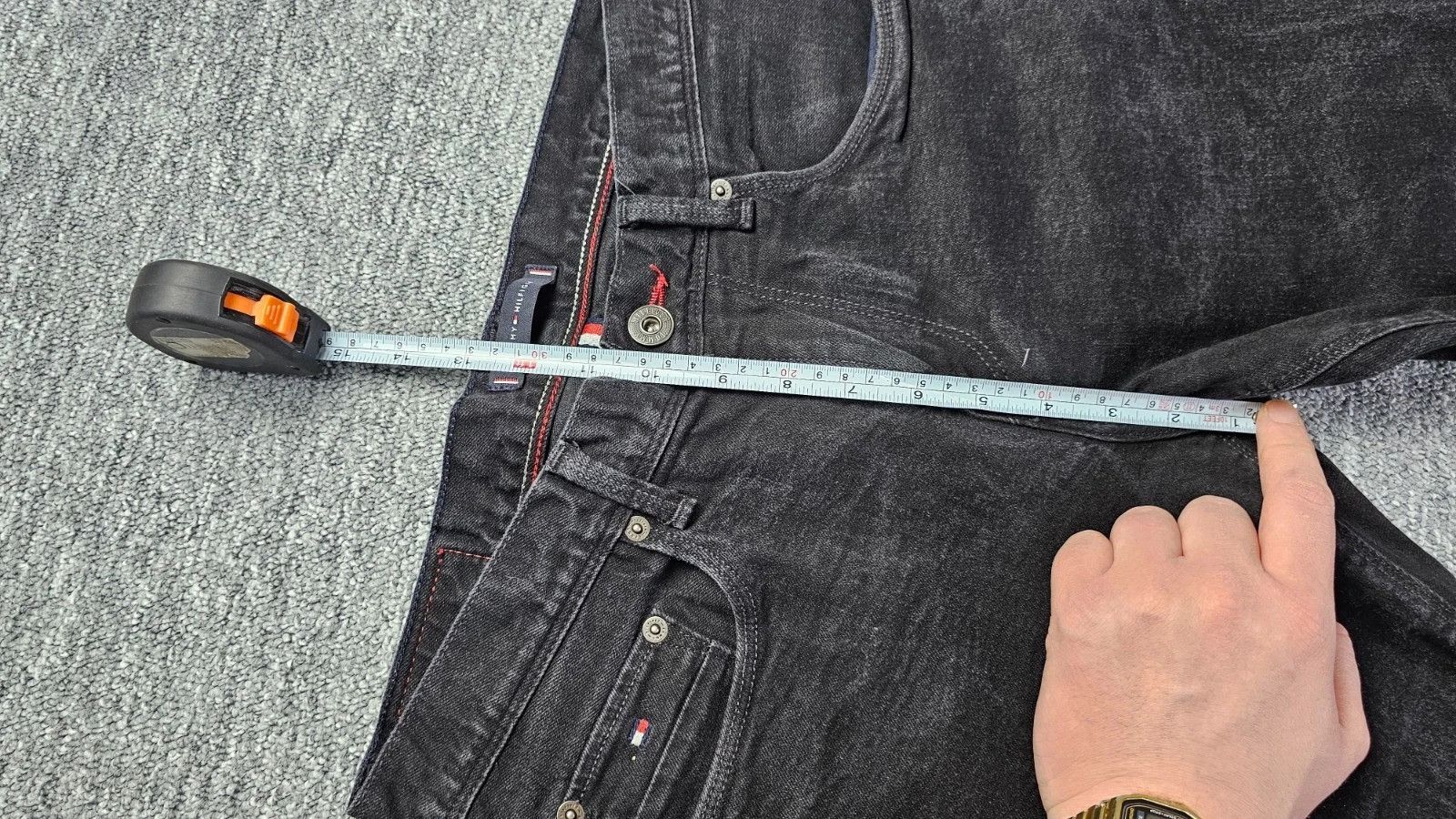 Tommy Hilfiger Tommy Hilfiger Denton Stretch Straight Jeans W32 Faded Black Size US 32 / EU 48 - 14 Thumbnail