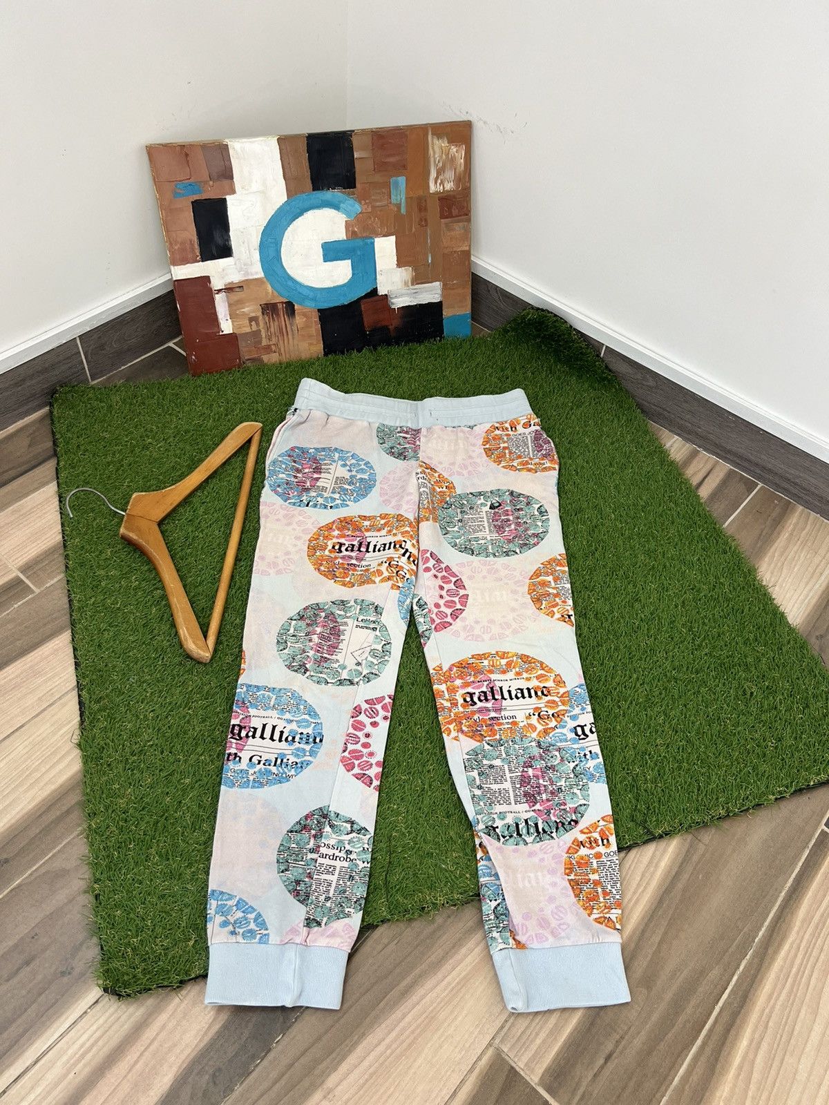 John Galliano Newspaper Pants | Grailed