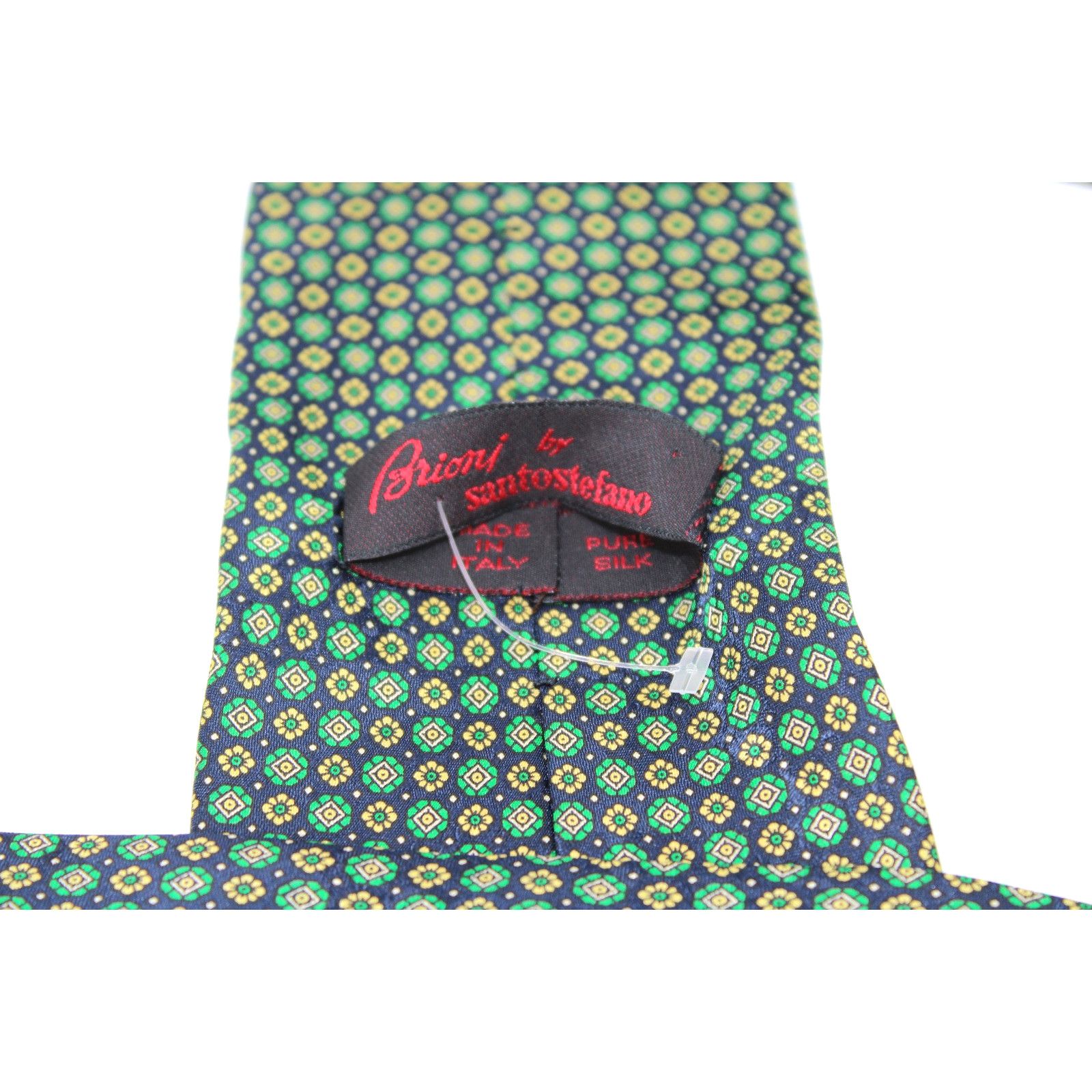 Brioni Vintage SANTO STEFANO BRIONI Green Silk Italy Made Neck Tie Size ONE SIZE - 4 Thumbnail
