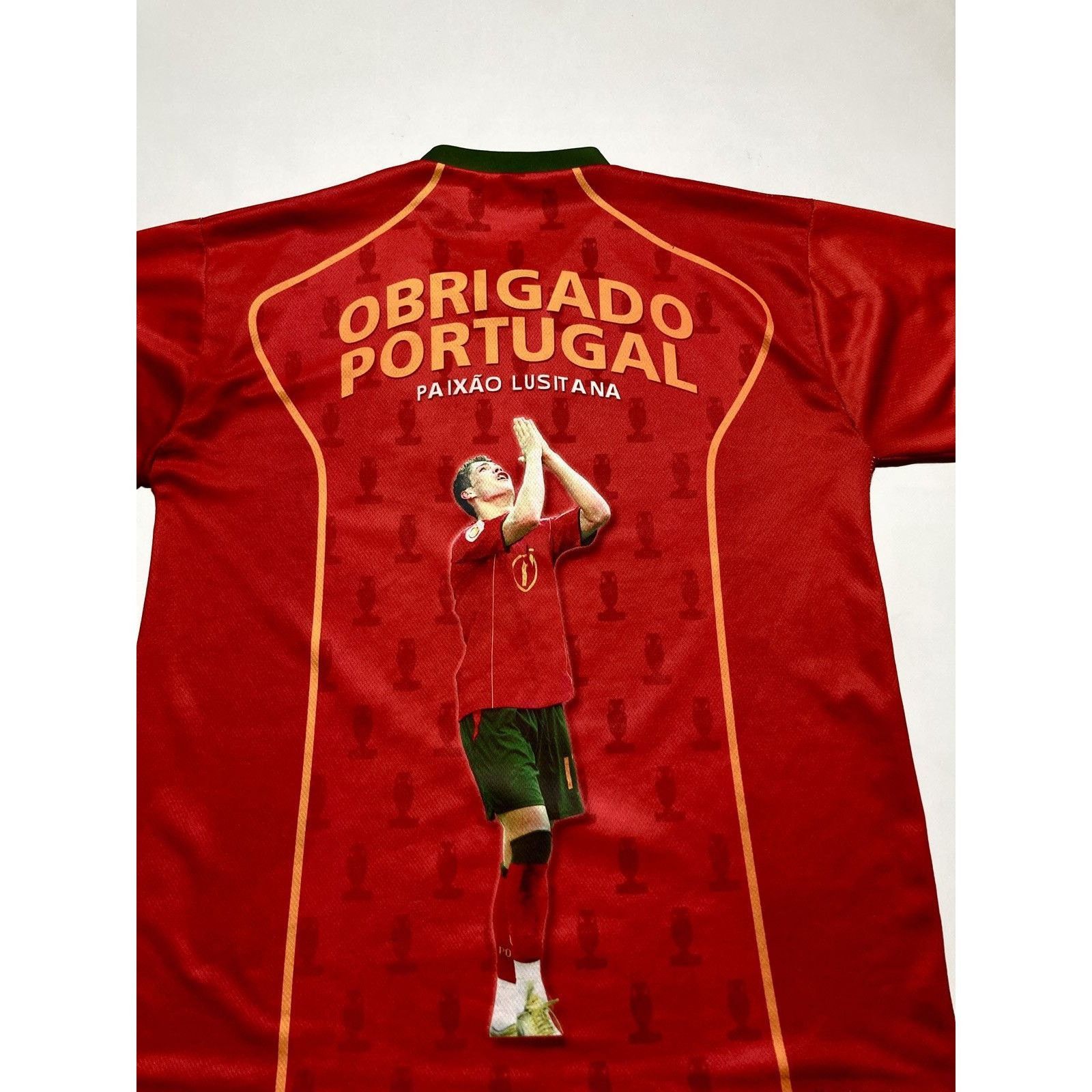 Vintage Portugal 2000 World Cup All Over Print Cristiano Ronaldo Size US XL / EU 56 / 4 - 5 Thumbnail