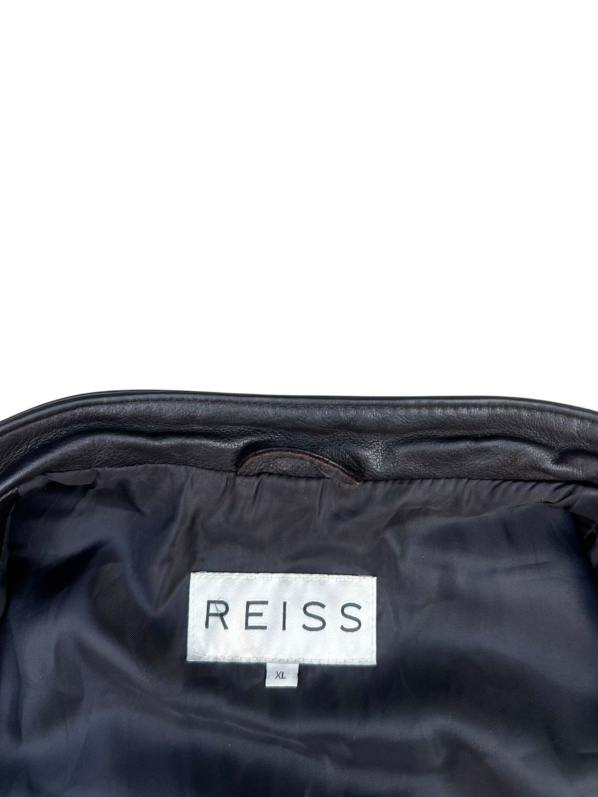 Reiss REISS Knox Cow Leather Jacket Racer Size US XL / EU 56 / 4 - 15 Thumbnail