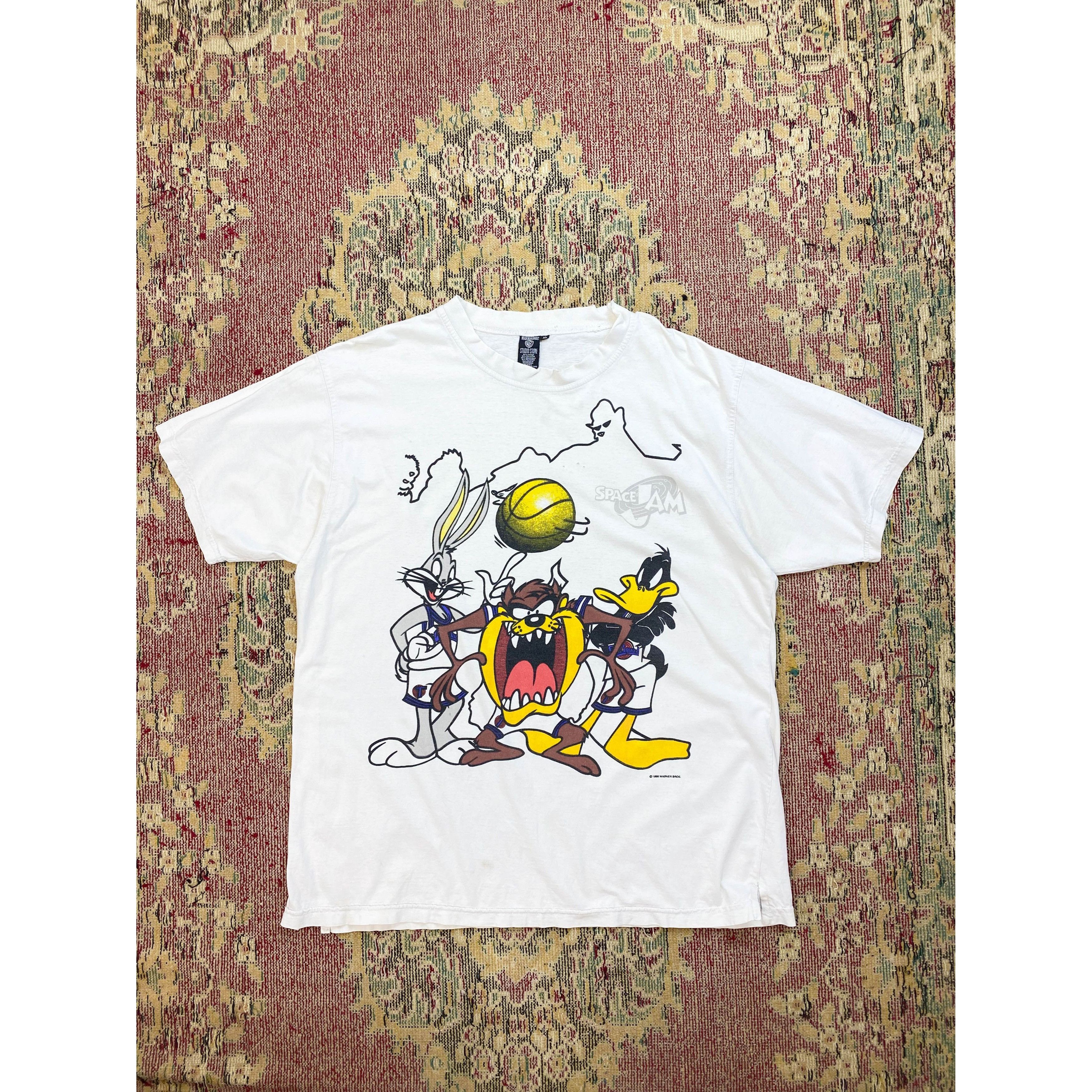 Other 1998 Warner Bros Space Jam Looney Tunes 90s Tee 4341AC Size US XL / EU 56 / 4 - 2 Thumbnail