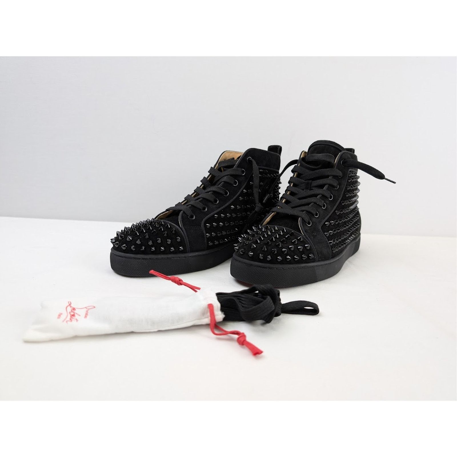 Christian Louboutin o1rshd1 Louis Orlato Flat Sneakers in Black Size US 13 / EU 46 - 6 Thumbnail