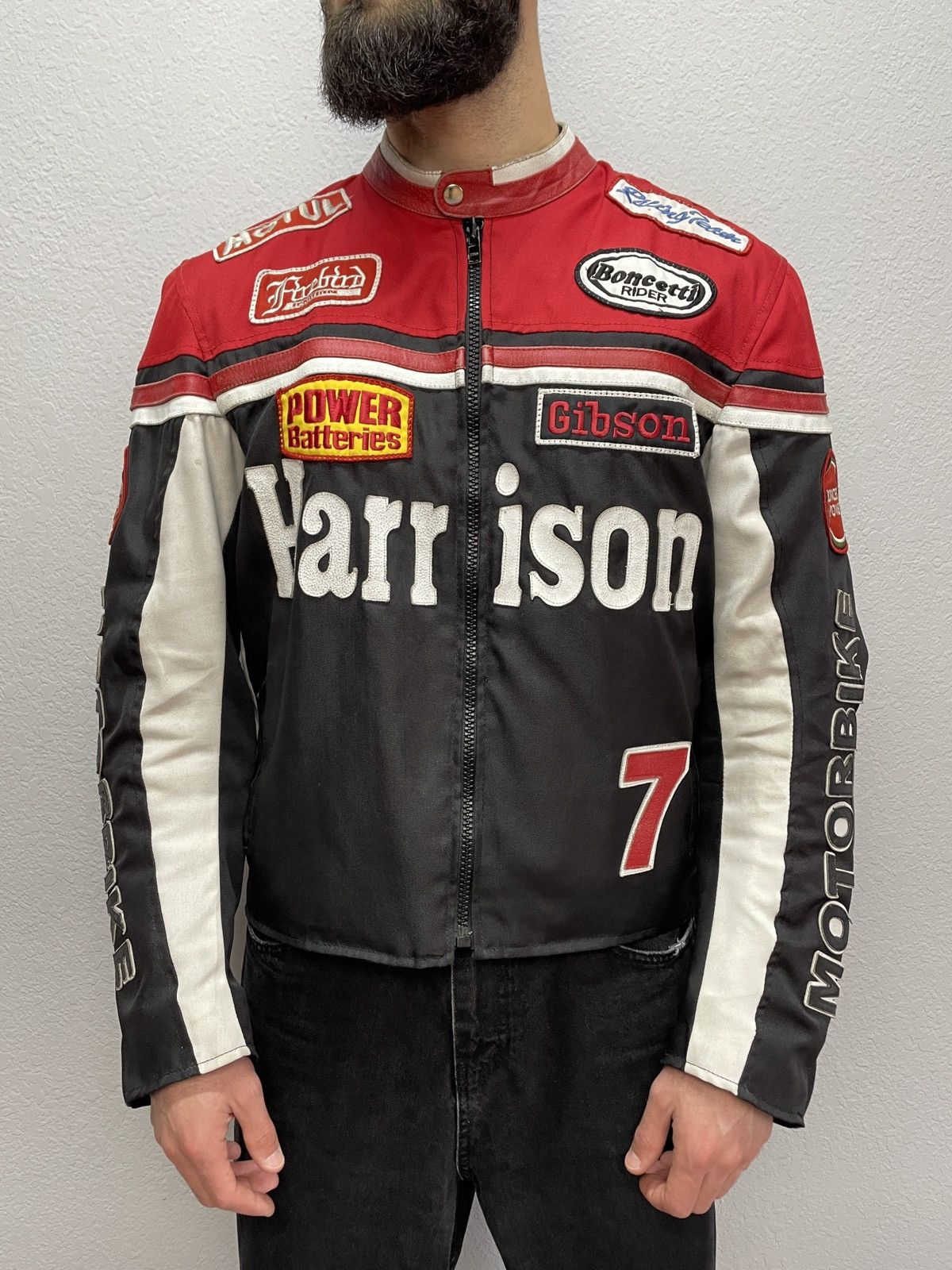 Other Harrison “Dark Devil” Racing Jacket — Nylon & Leather Hybrid Size US L / EU 52-54 / 3 - 1 Thumbnail