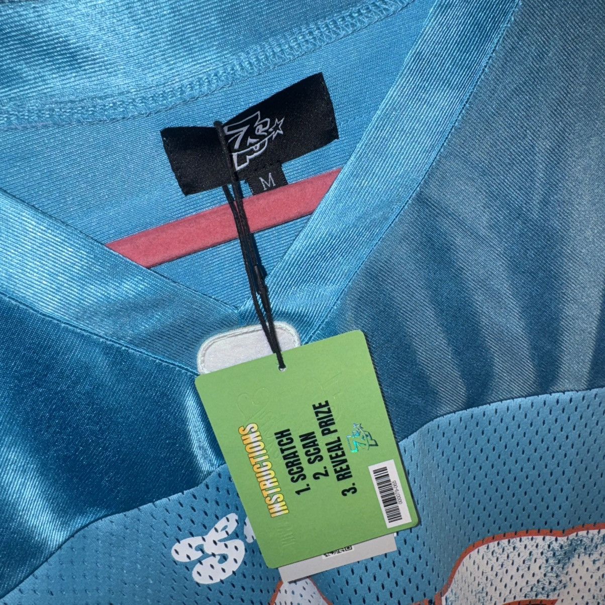 TRIPLE SEVENS Triple Sevens Palms Men’s Football Jersey Blue Mesh V-Neck Size US M / EU 48-50 / 2 - 2 Thumbnail