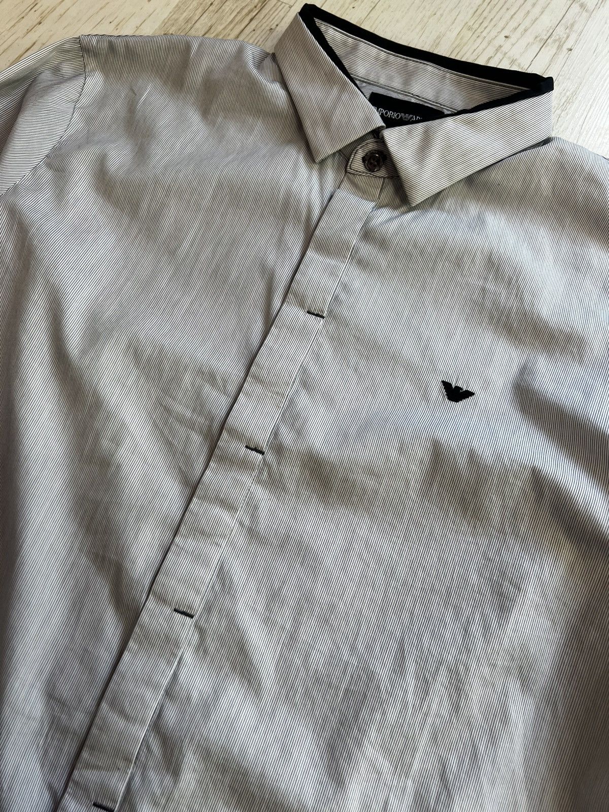 Emporio Armani Emporio Armani Striped Shirt – Size M Size US M / EU 48-50 / 2 - 5 Thumbnail