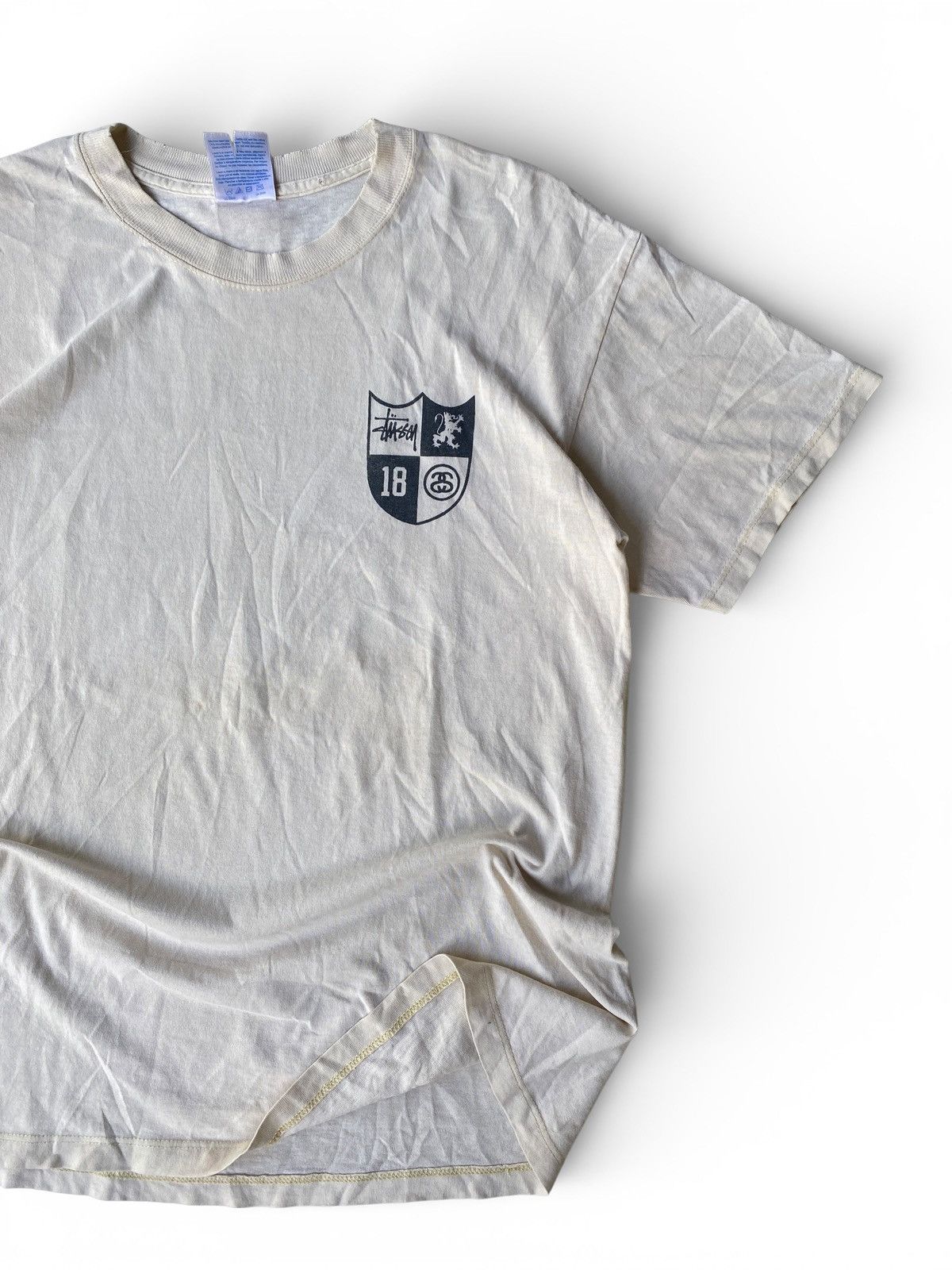Vintage Stussy Crest Logo Double Sided T Shirt Streetwear Skate Surf Size US M / EU 48-50 / 2 - 7 Thumbnail