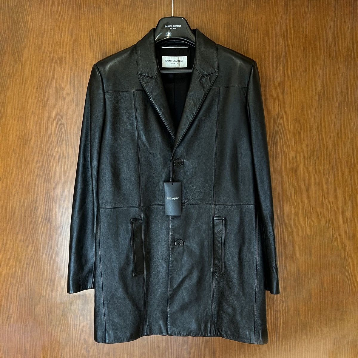 Saint Laurent Paris Saint Laurent Leather Coat in Medium Size US M / EU 48-50 / 2 - 1 Thumbnail