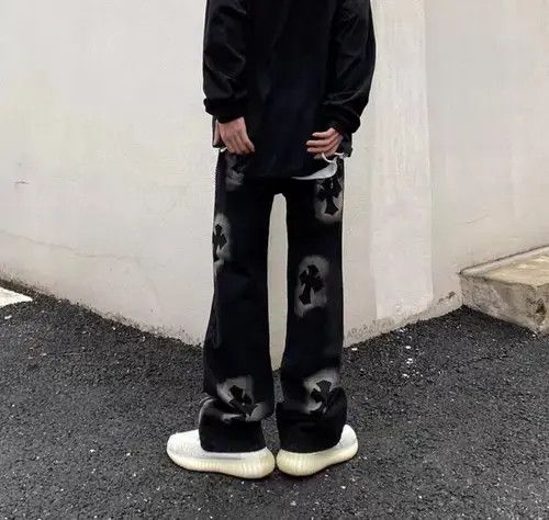 Japanese Brand × Jean Retro vibe street hip hop cross bootcut jeans Size US 32 / EU 48 - 4 Thumbnail