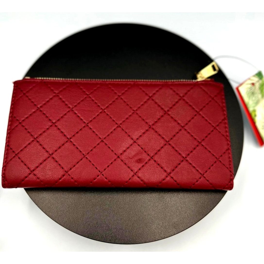 Badgley Mischka Badgley Mischka Quilted Long Wallet - Wine Size ONE SIZE - 6 Thumbnail