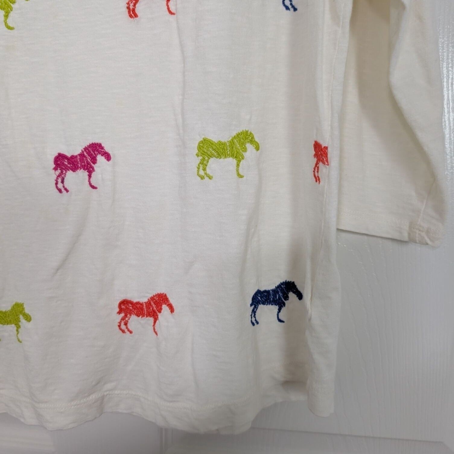 Designer Crown & Ivy Horse Authentic Tee Womens Size XL White Size XL / US 12-14 / IT 48-50 - 4 Thumbnail