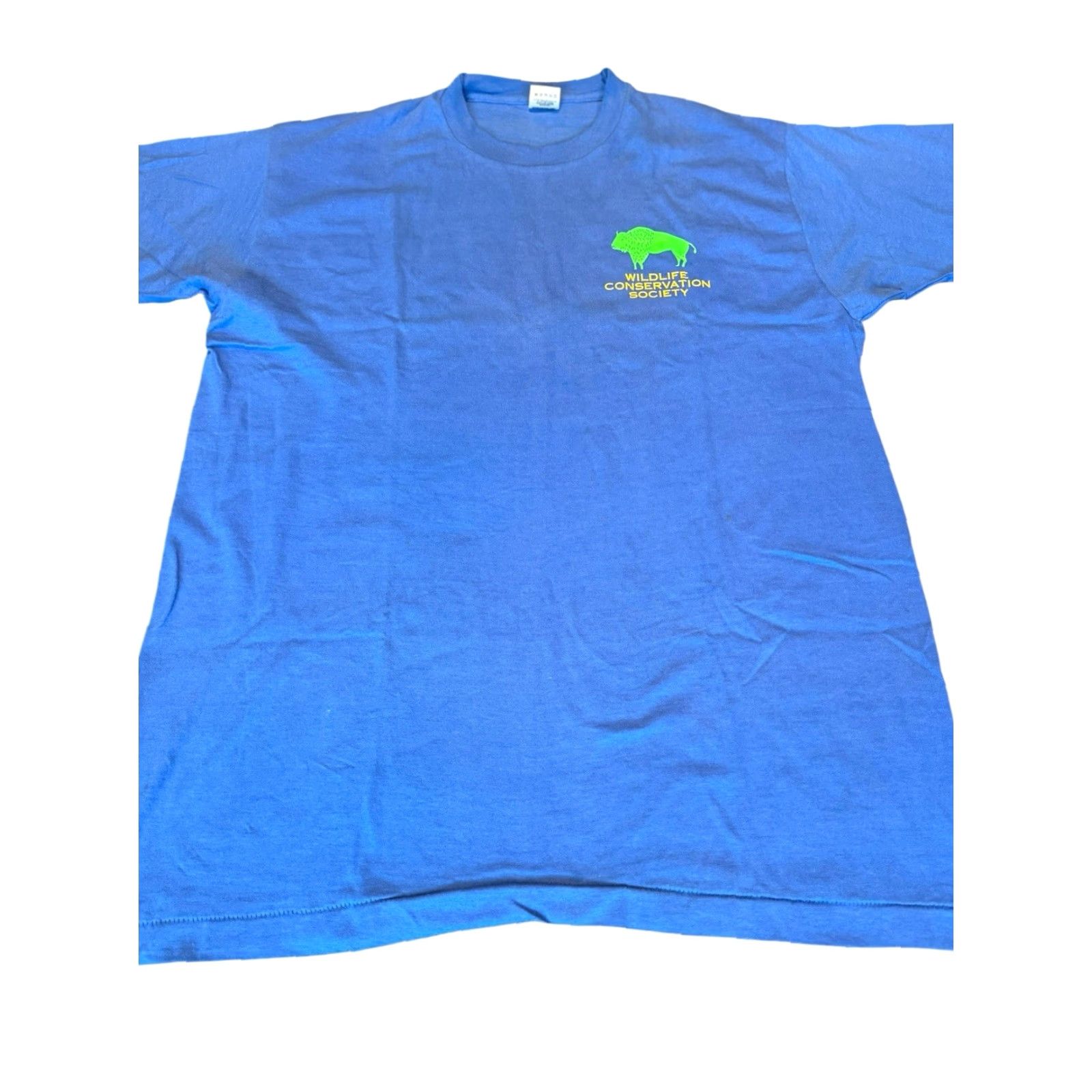 Fruit Of The Loom VINTAGE Wildlife Conservation Society 100th Anniversary Members T-Shirt XL USA Size US XL / EU 56 / 4 - 2 Thumbnail