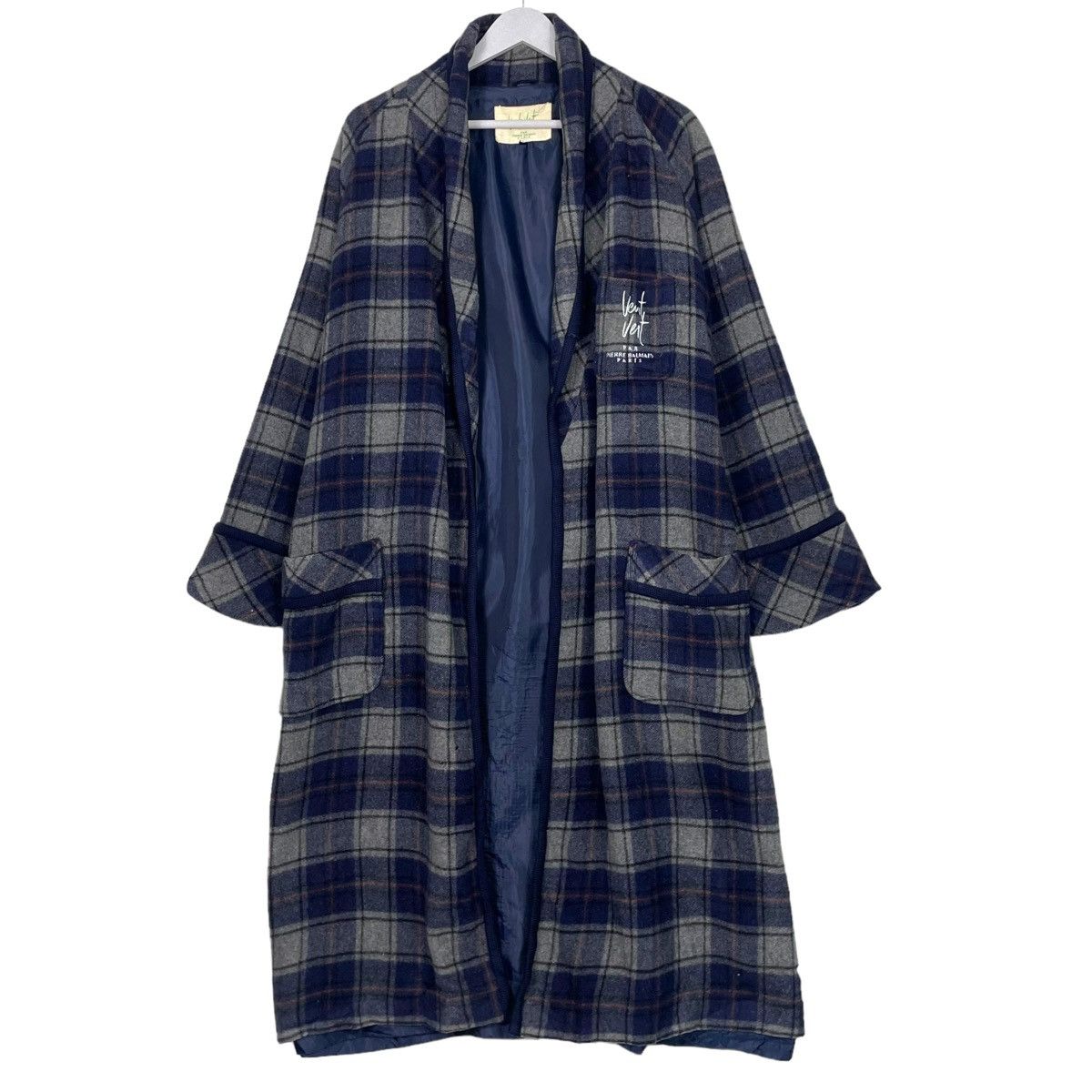 Japanese Brand × Pierre Balmain × Vintage 💥VTG PIERRE BALMAIN TARTAN NOVA CHECK ROBE Size US M / EU 48-50 / 2 - 1 Thumbnail