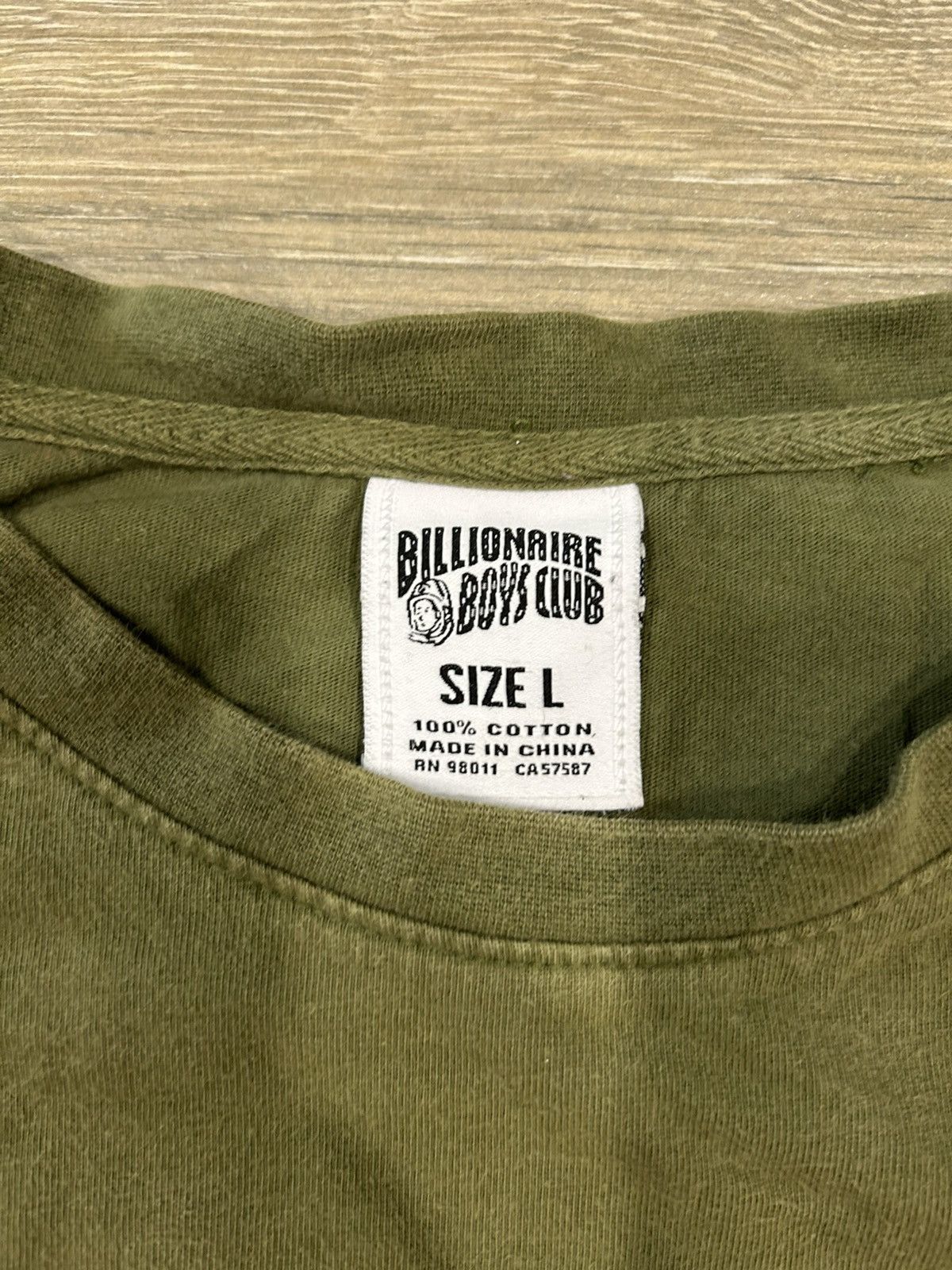 Billionaire Boys Club Olive green BBC t shirt Size US L / EU 52-54 / 3 - 2 Thumbnail