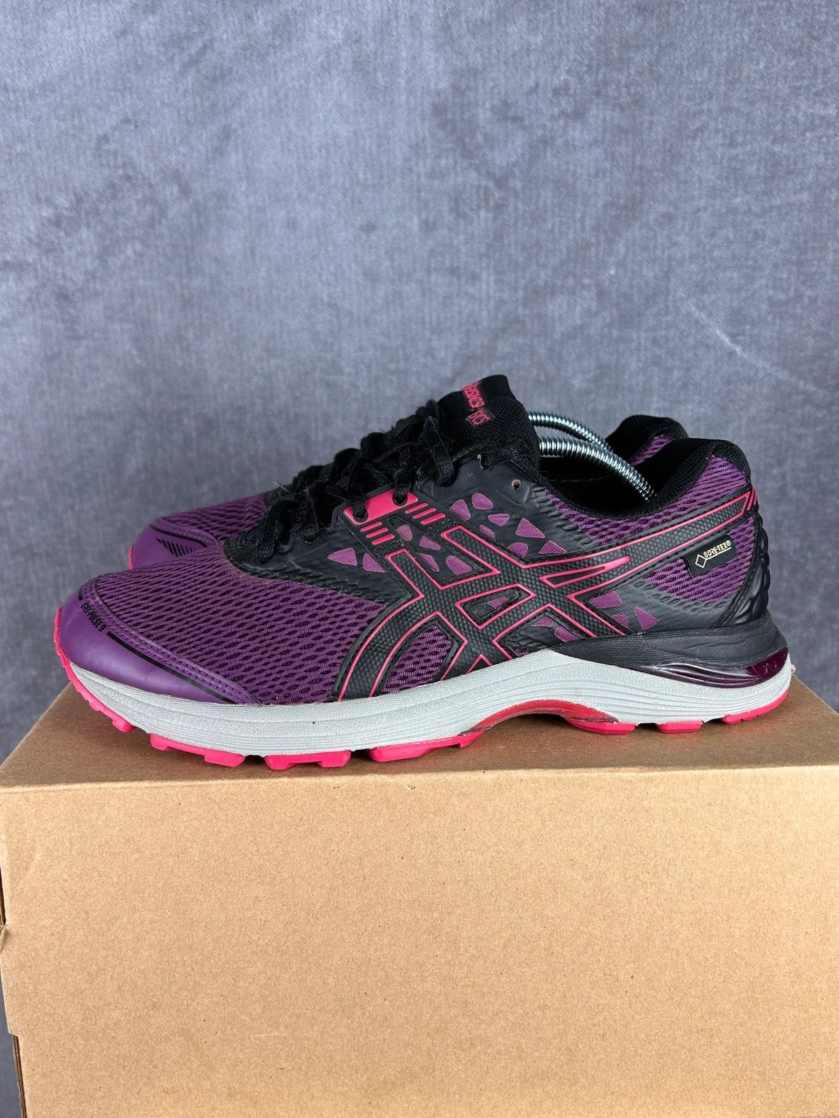 Asics Asics Gel-Pulse 9 G-TX purple black big logo Size US 10 / IT 40 - 2 Thumbnail